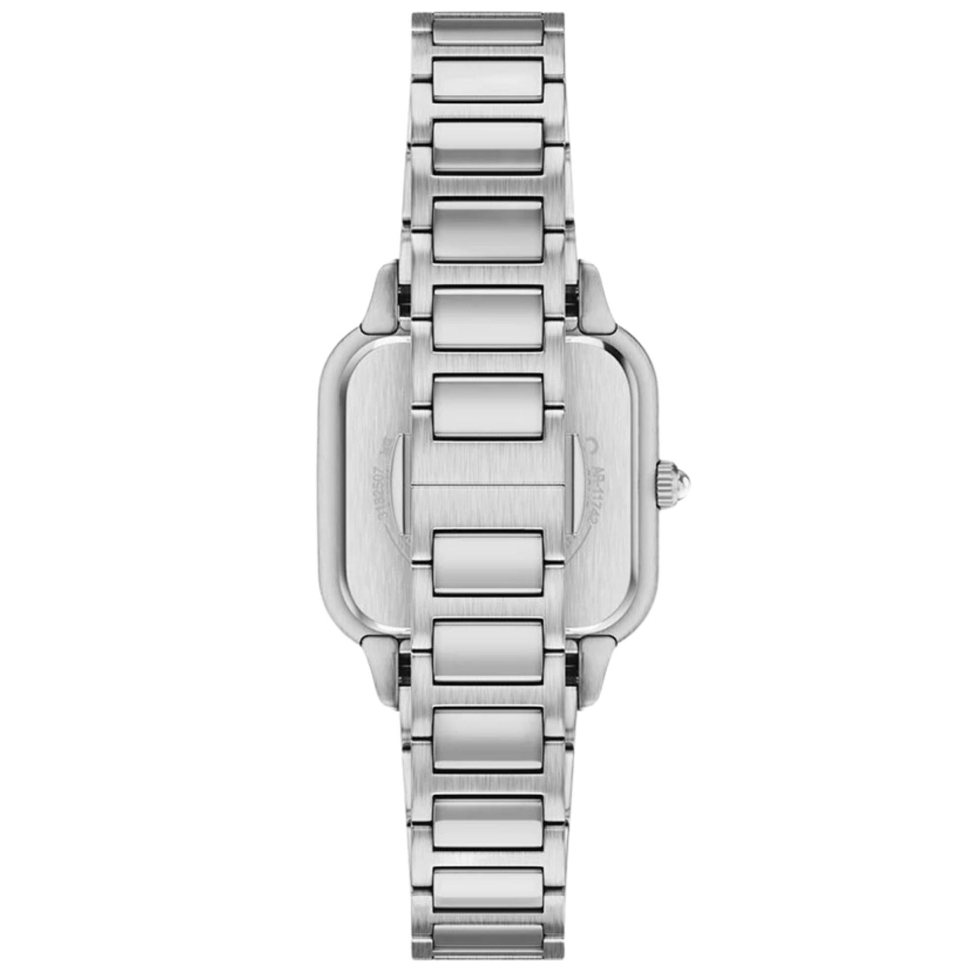 Emporio Armani Cecilia 35mm White Dial Steel Ladies Quartz Watch AR11742