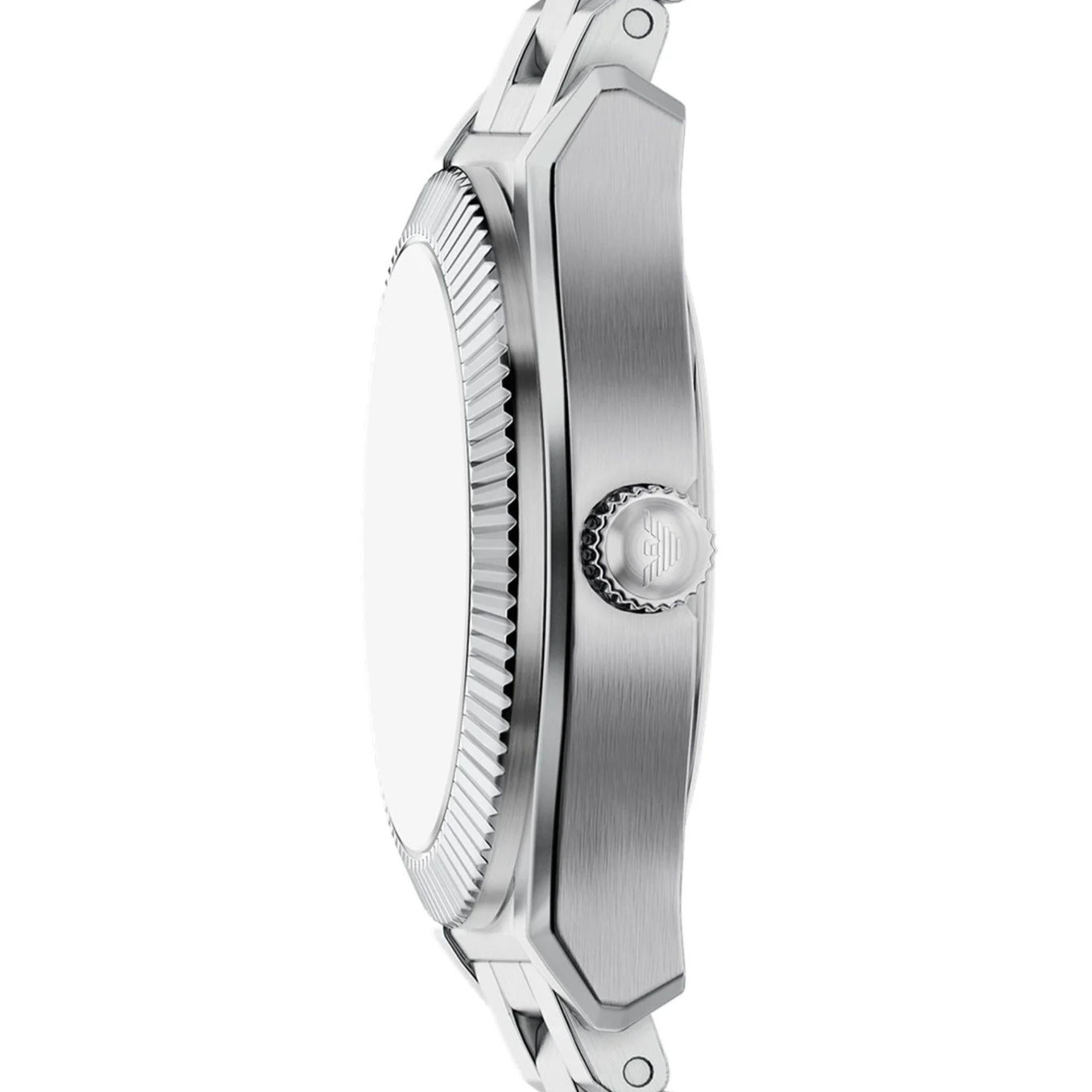 Emporio Armani Federica 32mm Blaues Zifferblatt Stahl Damen Quarz Uhr AR11760