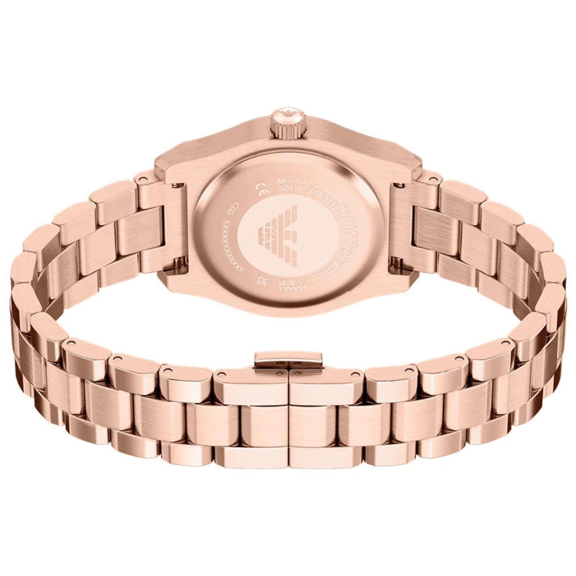 Emporio Armani Federica 32mm White Dial Steel Ladies Quartz Watch AR11762