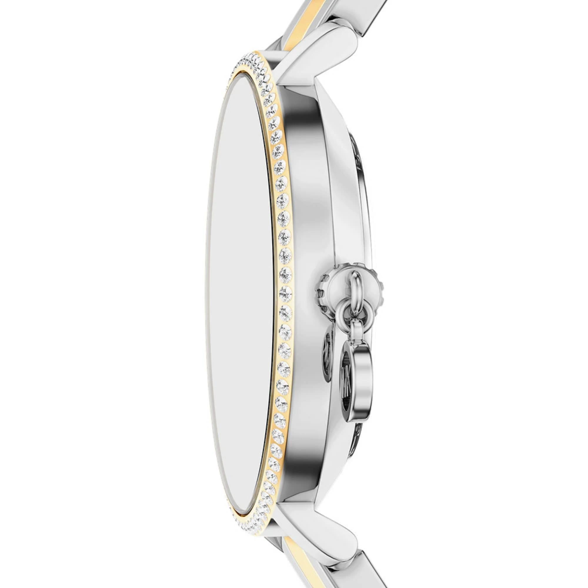 Michael Kors Pyper 32mm Silbernes Zifferblatt Stahl Damen Quarz Uhr MK7574