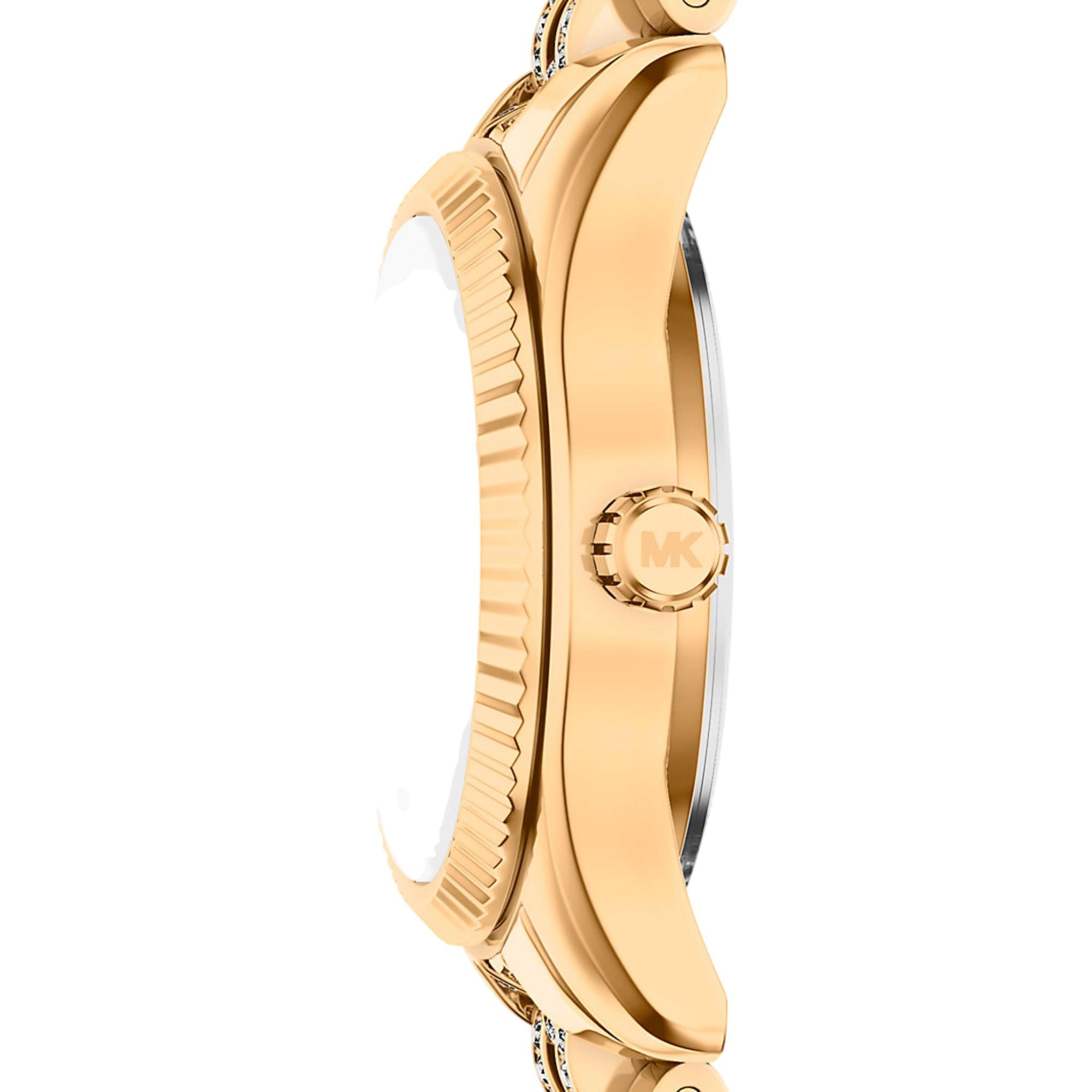 Michael Kors Lexington 26mm Pavé Zifferblatt Stahl Damen Quarz Uhr MK7575