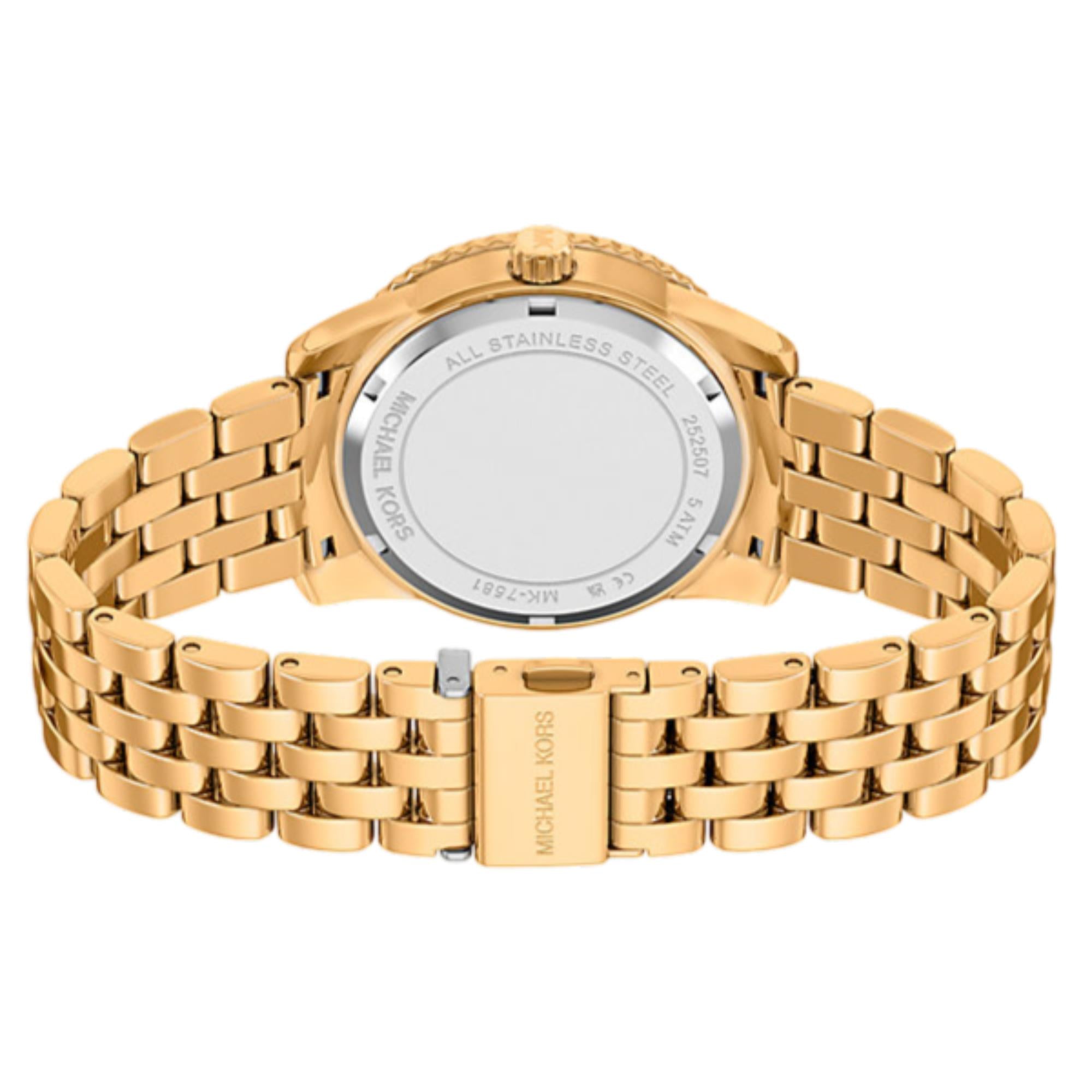 Michael Kors Bryant 35mm Brown Dial Steel Ladies Quartz Watch MK7581