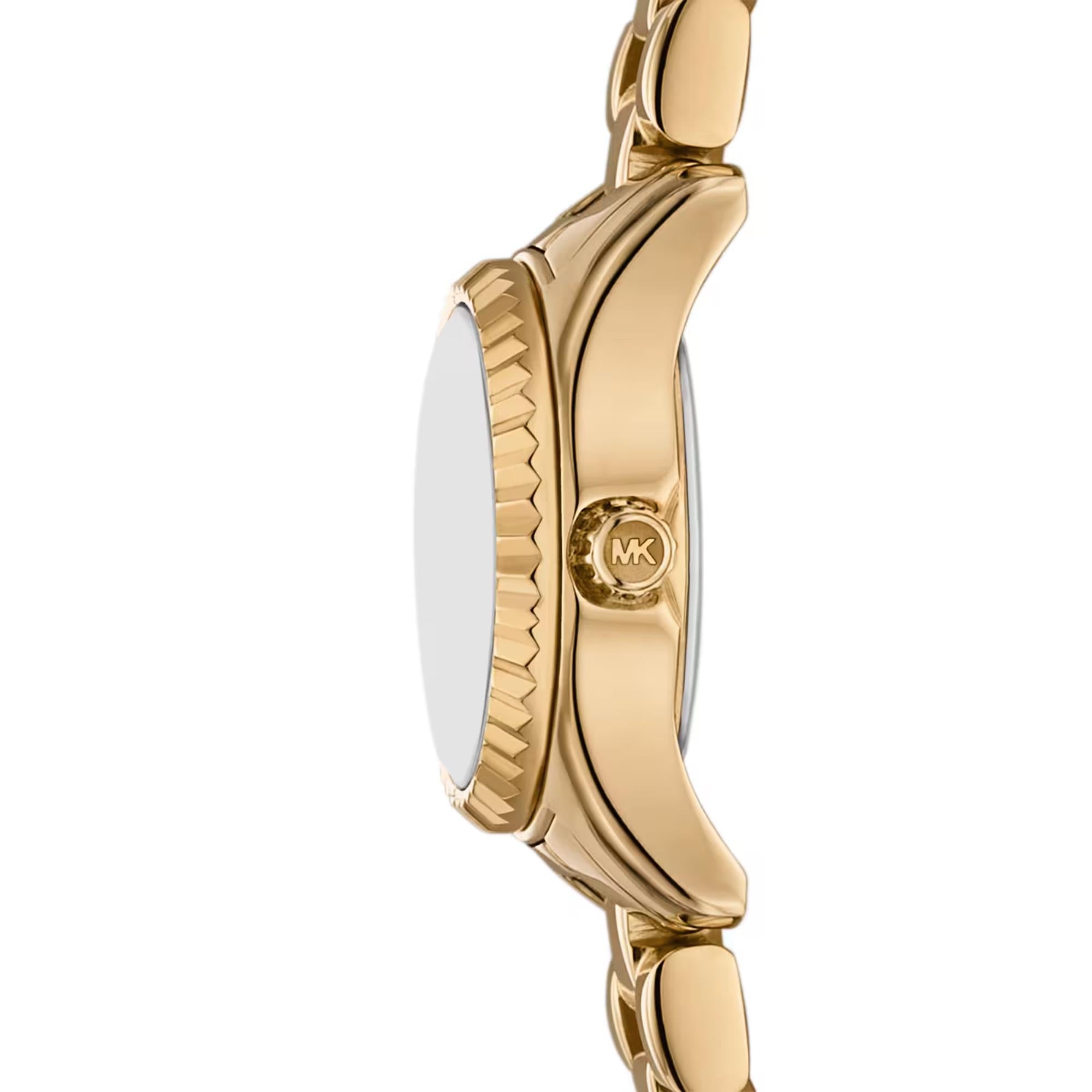 Michael Kors Lexington 19mm Gold Zifferblatt Stahl Damen Quarz Uhr MK4862