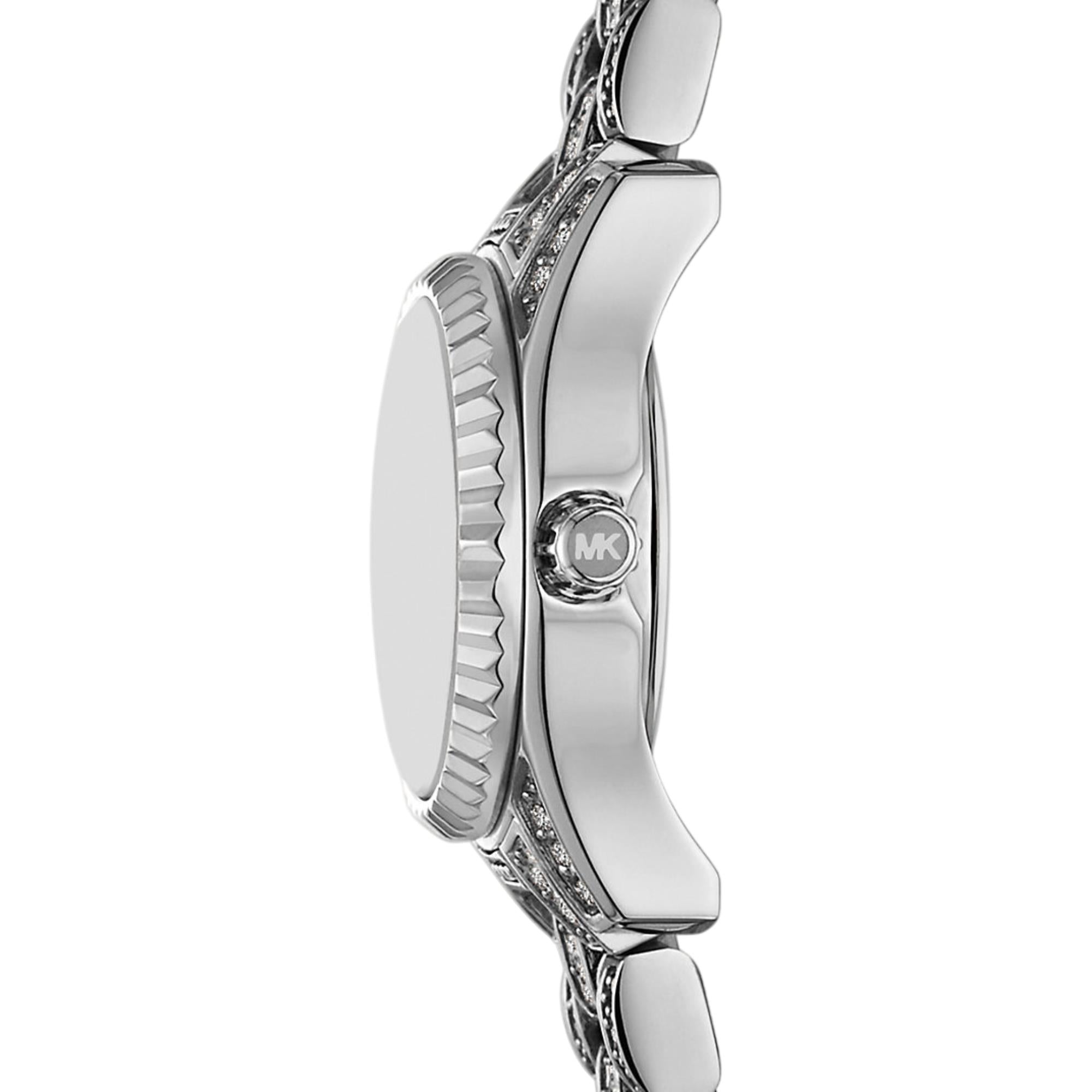 Michael Kors Lexington 19mm Silber Zifferblatt Stahl Damen Quarz Uhr MK4864