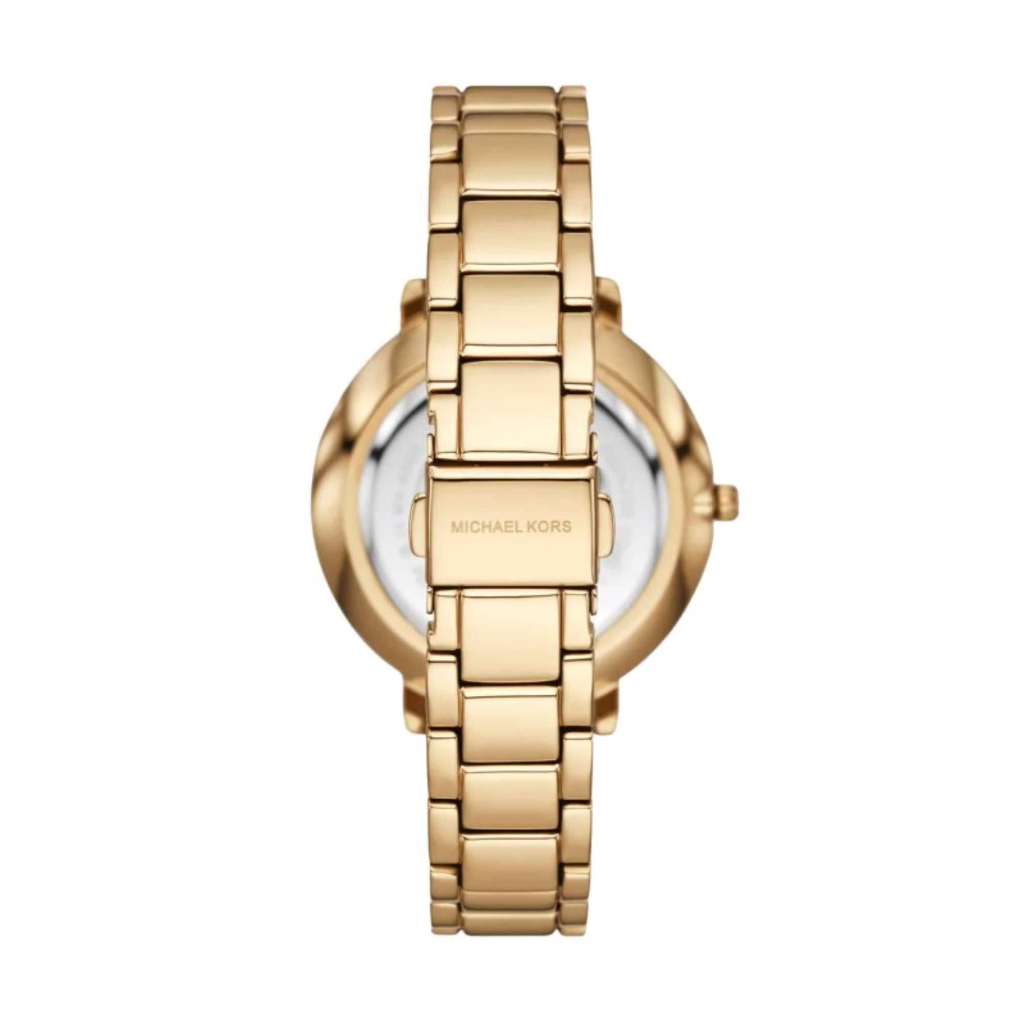 Michael Kors Pyper 38mm Weiß Zifferblatt Stahl Damen Quarz Uhr MK4919