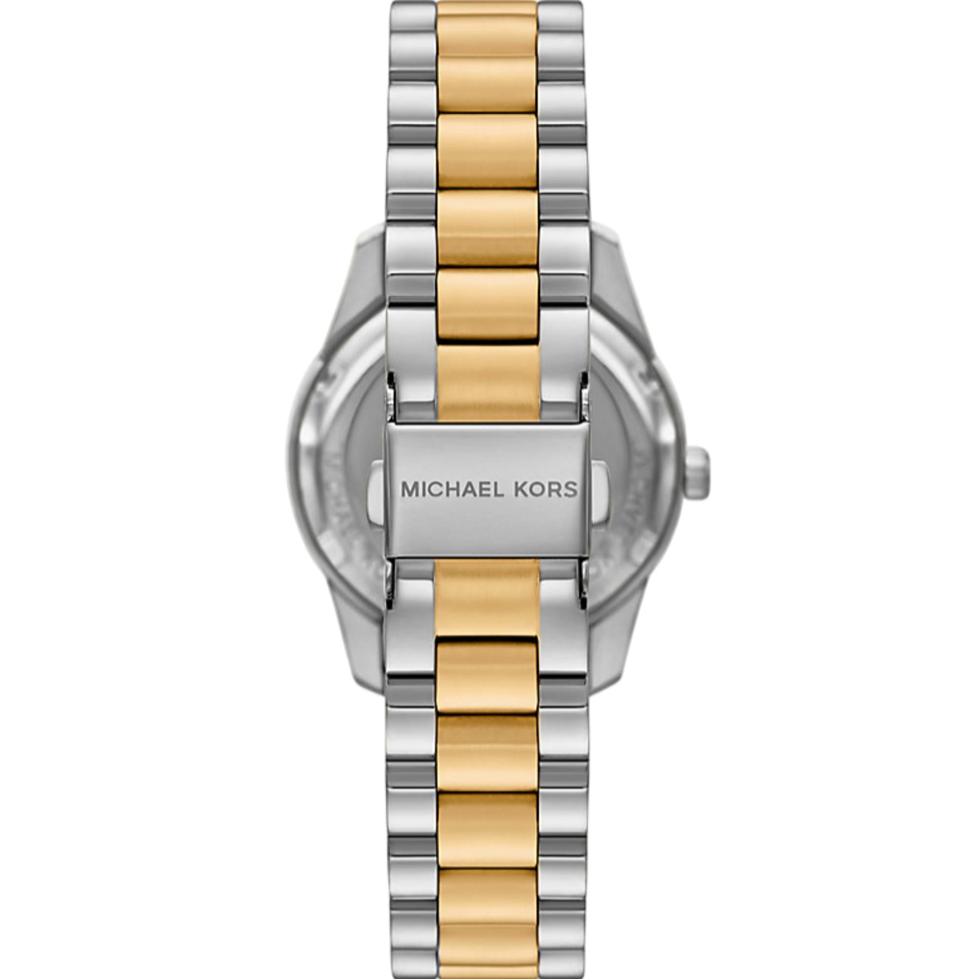 Michael Kors Lexington 33mm Chronograph Black Dial Steel Ladies Watch MK4925