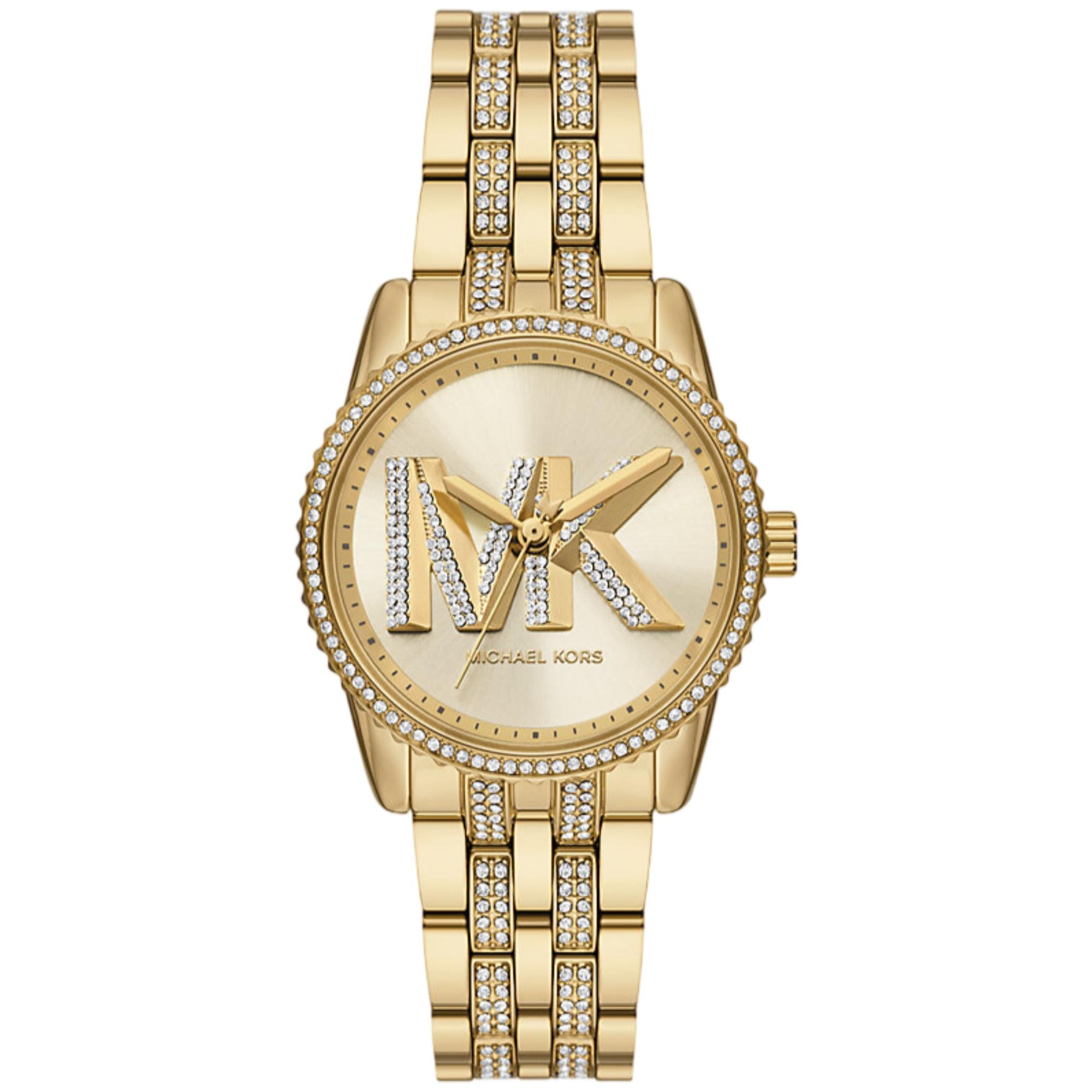 Michael Kors Bryant 35mm Gold Dial Steel Ladies Quartz Watch MK7540