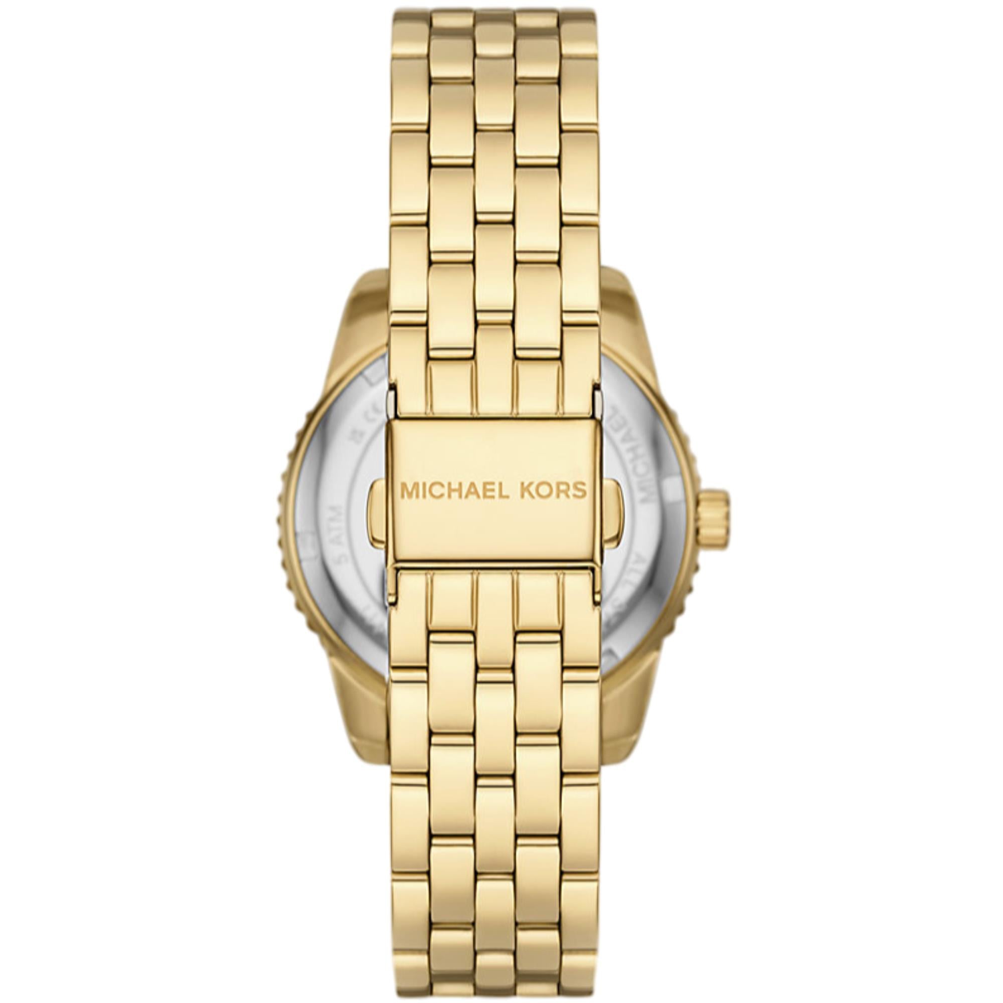 Michael Kors Bryant 35mm Gold Dial Steel Ladies Quartz Watch MK7540