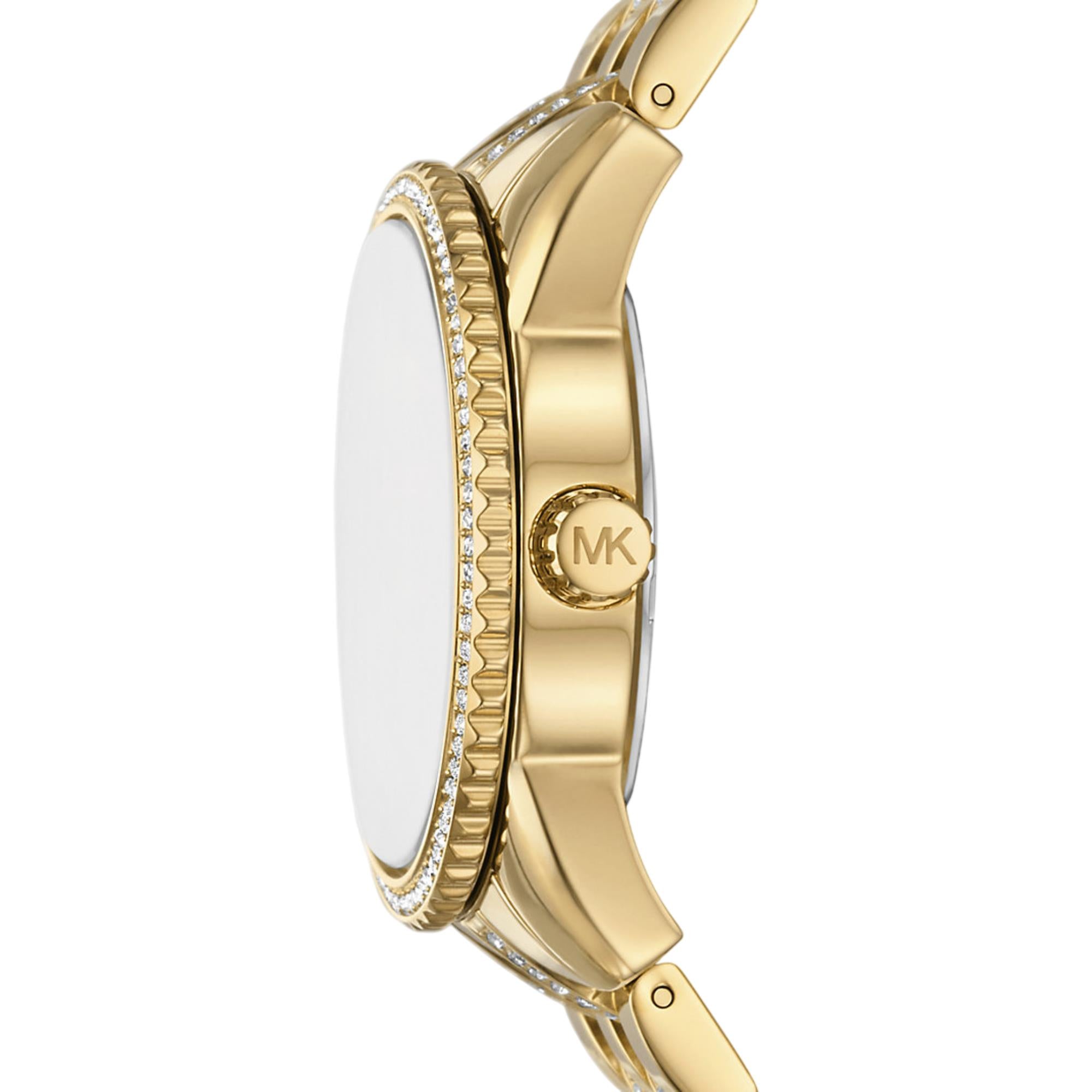 Michael Kors Bryant 35mm Gold Dial Steel Ladies Quartz Watch MK7540