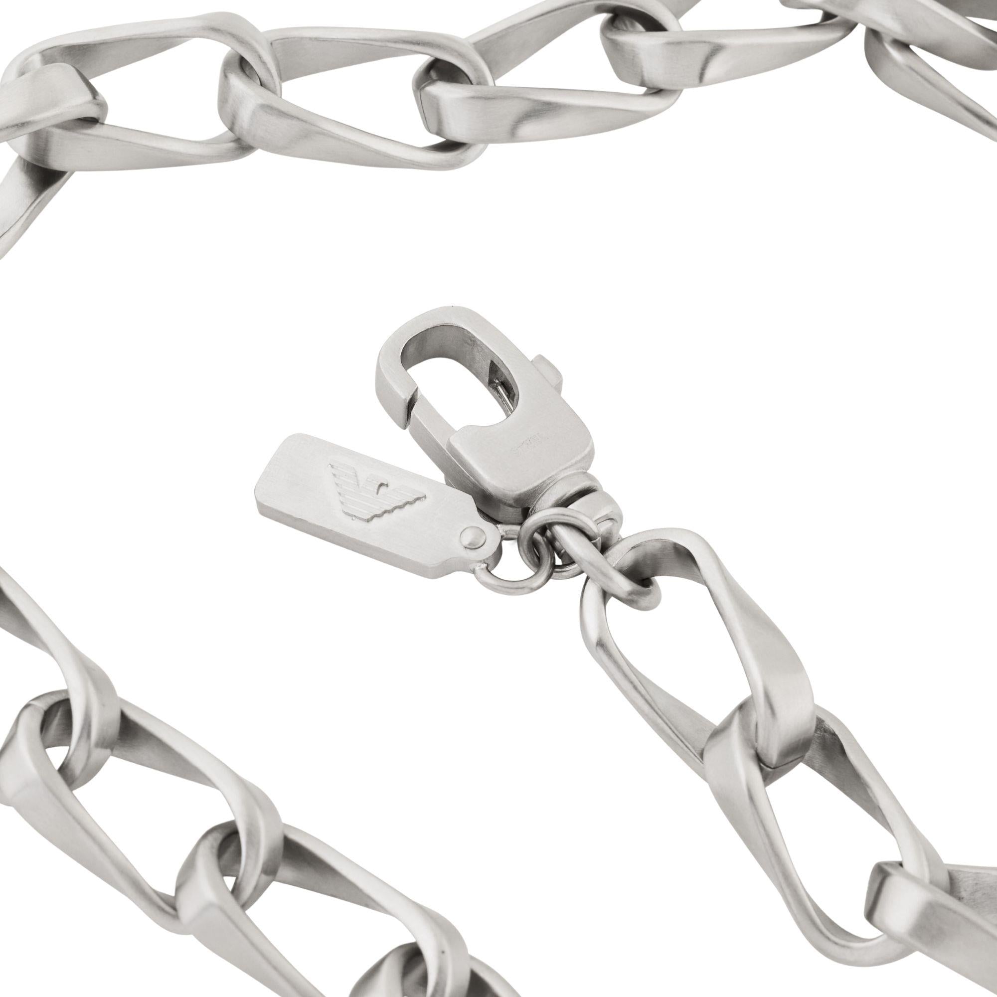 Emporio Armani Edelstahl Kettenhalskette für Herren EGS3301040