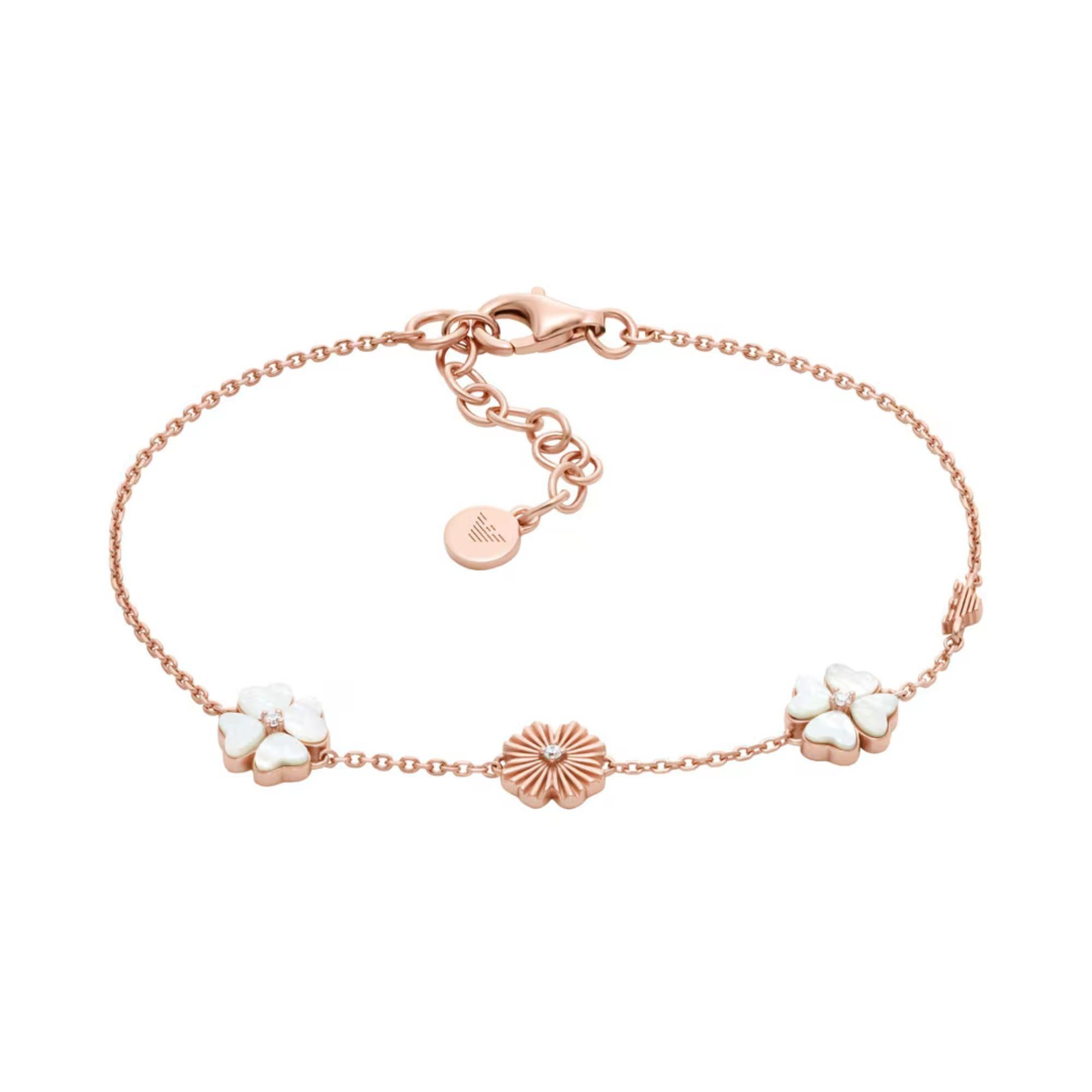 Emporio Armani Sentimental Clover Ever Sterling Silver Women's Bracelet EG3651221
