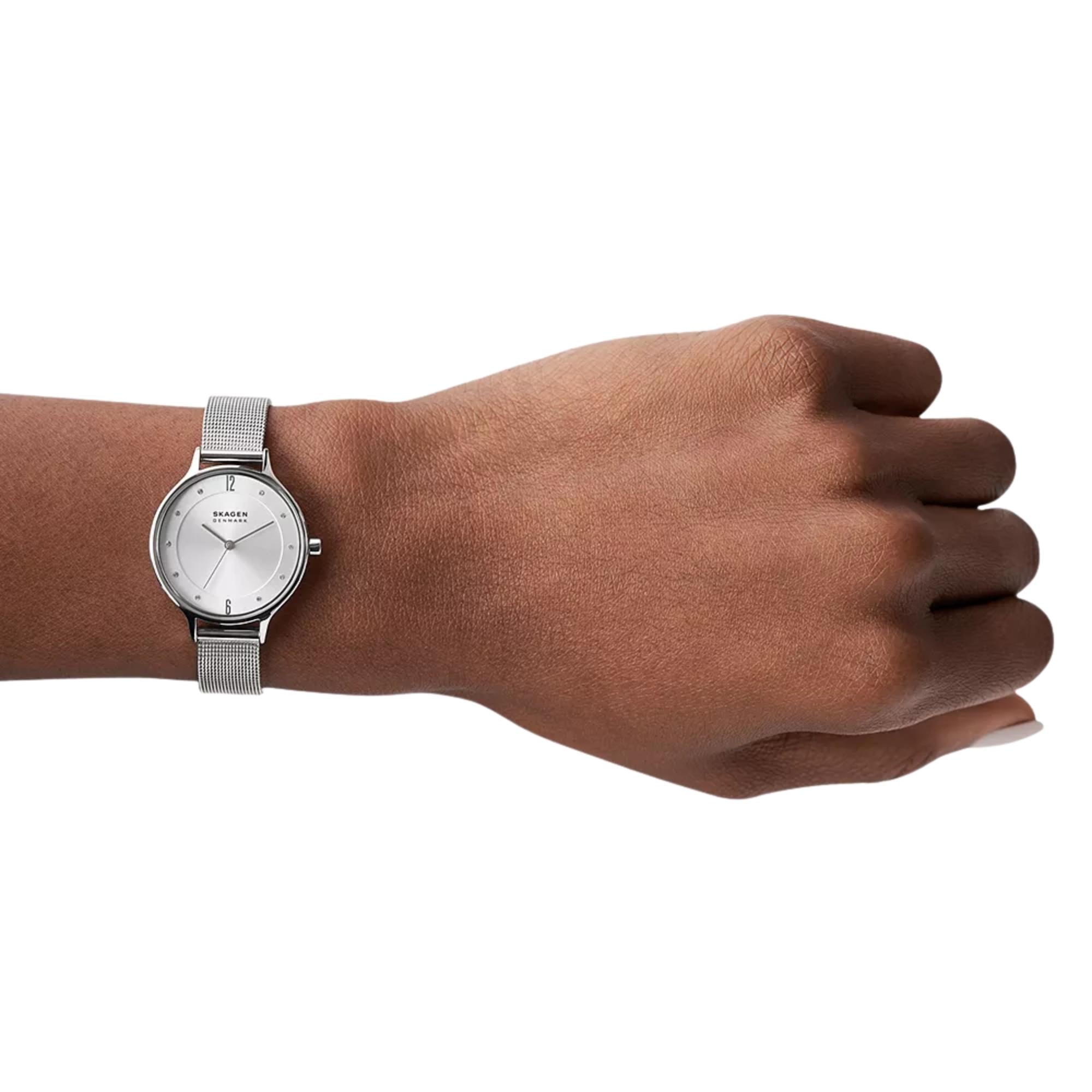 Skagen Anita Lille 30mm Silver Dial Steel Ladies Quartz Watch SKW2149