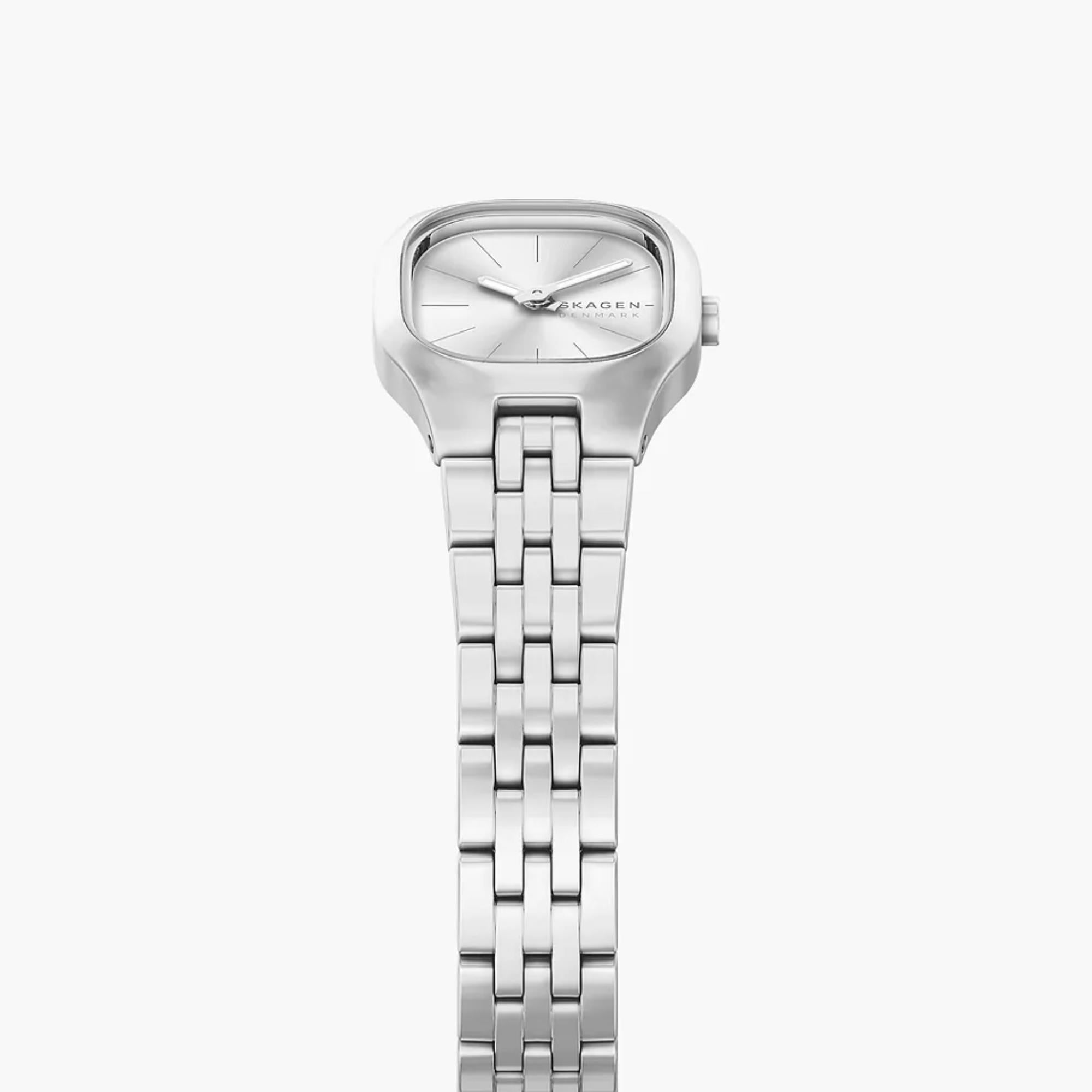 Skagen Mellem Micro 22mm Silver Dial Steel Ladies Quartz Watch SKW3175