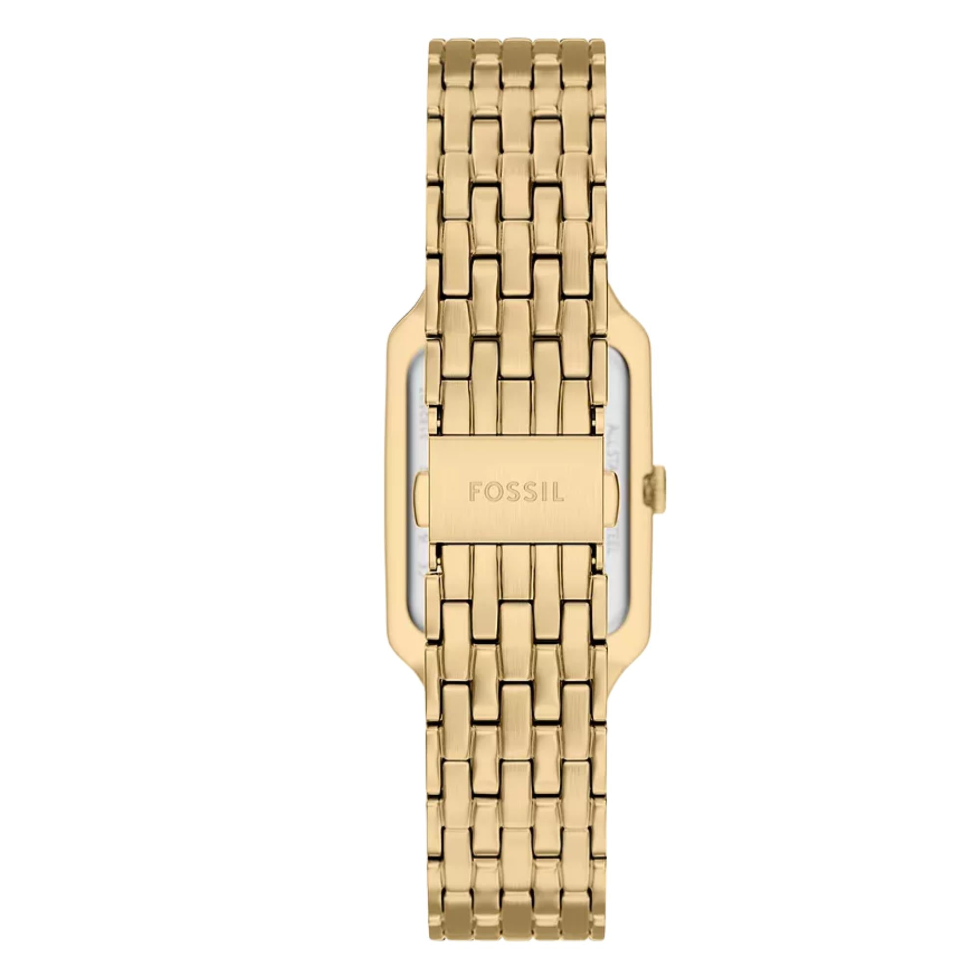 Fossil Raquel 23mm Green Dial Steel Ladies Quartz Watch ES5452