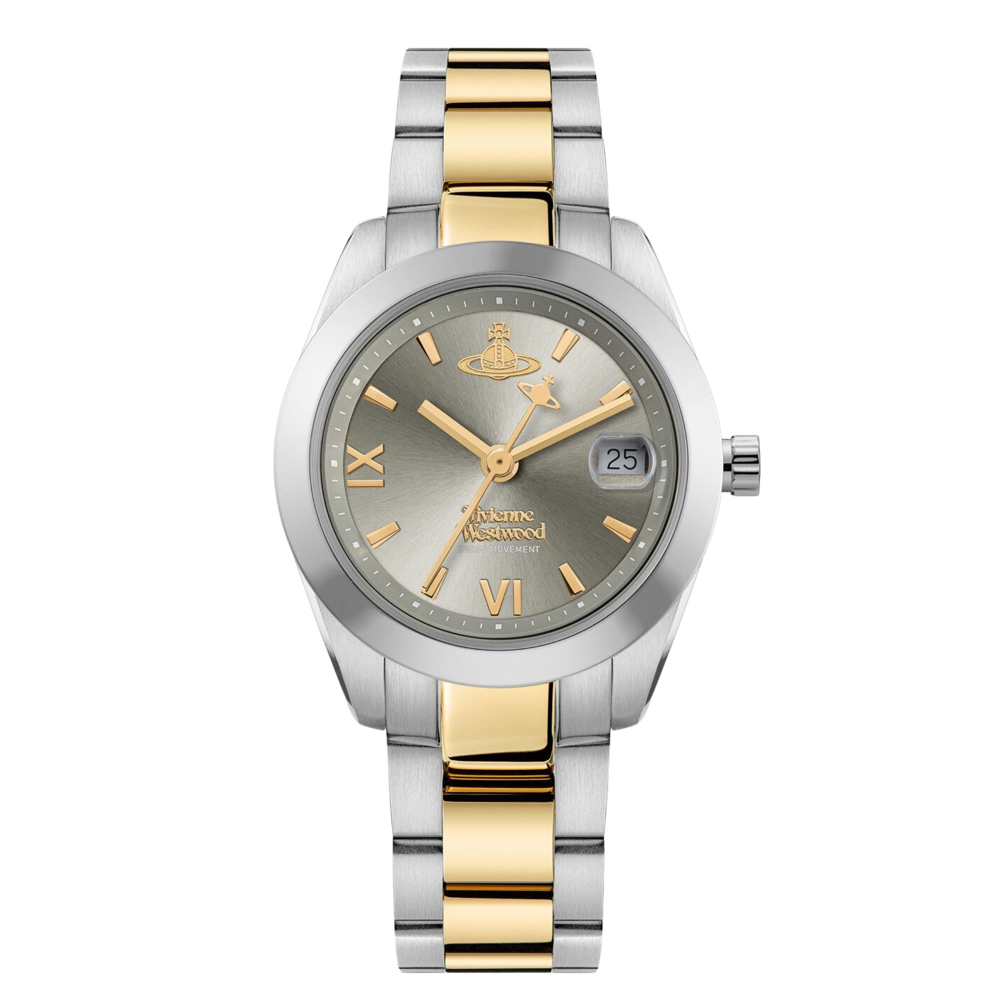 Vivienne Westwood Fenchurch Quartz Grey Dial Steel Strap Women's Watch VV292GYSG