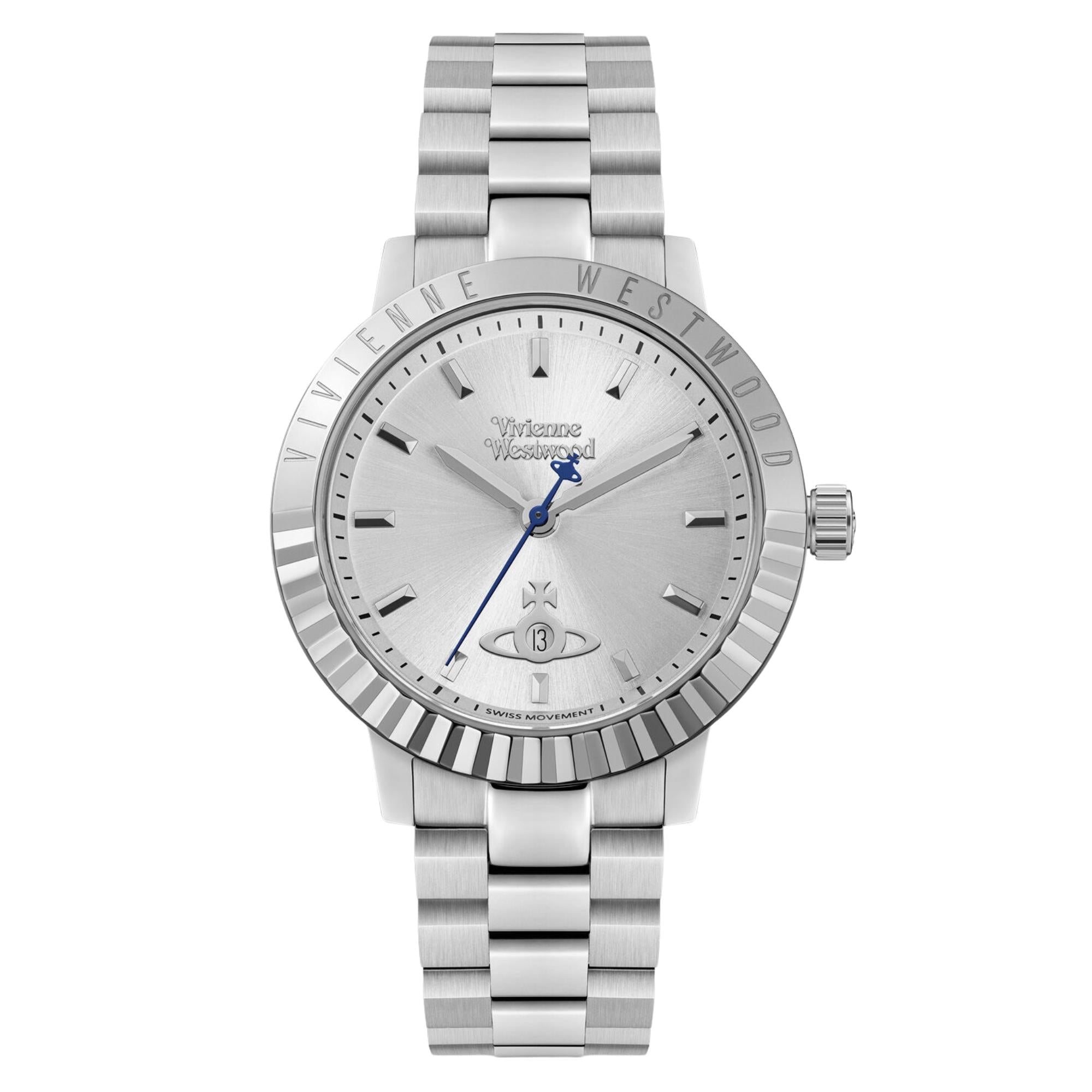Vivienne Westwood Dulwich Quartz Silver Dial Steel Strap Watch VV307SLSL