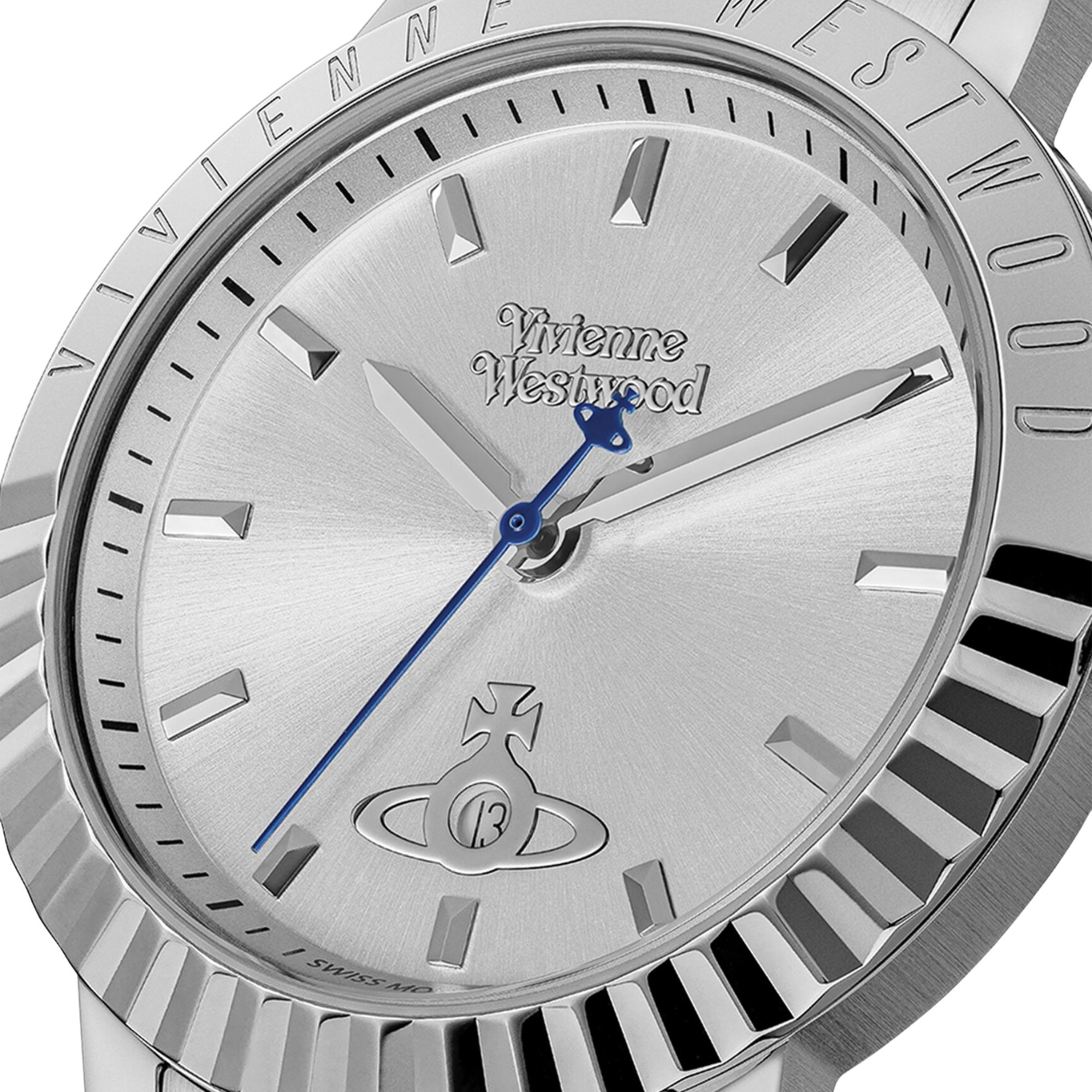 Vivienne Westwood Dulwich Quartz Silver Dial Steel Watch VV307SLSL