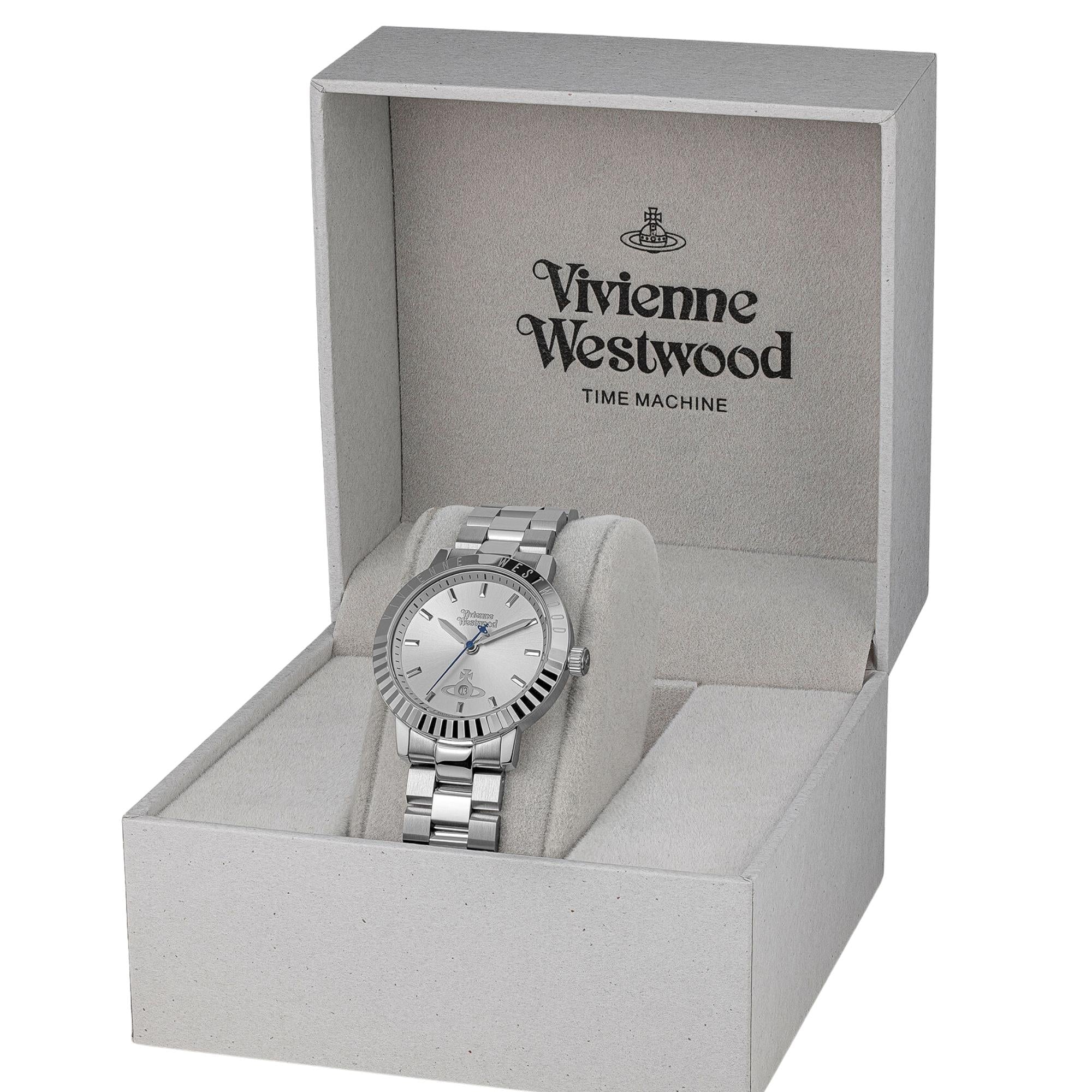 Vivienne Westwood Dulwich Quartz Silver Dial Steel Watch VV307SLSL