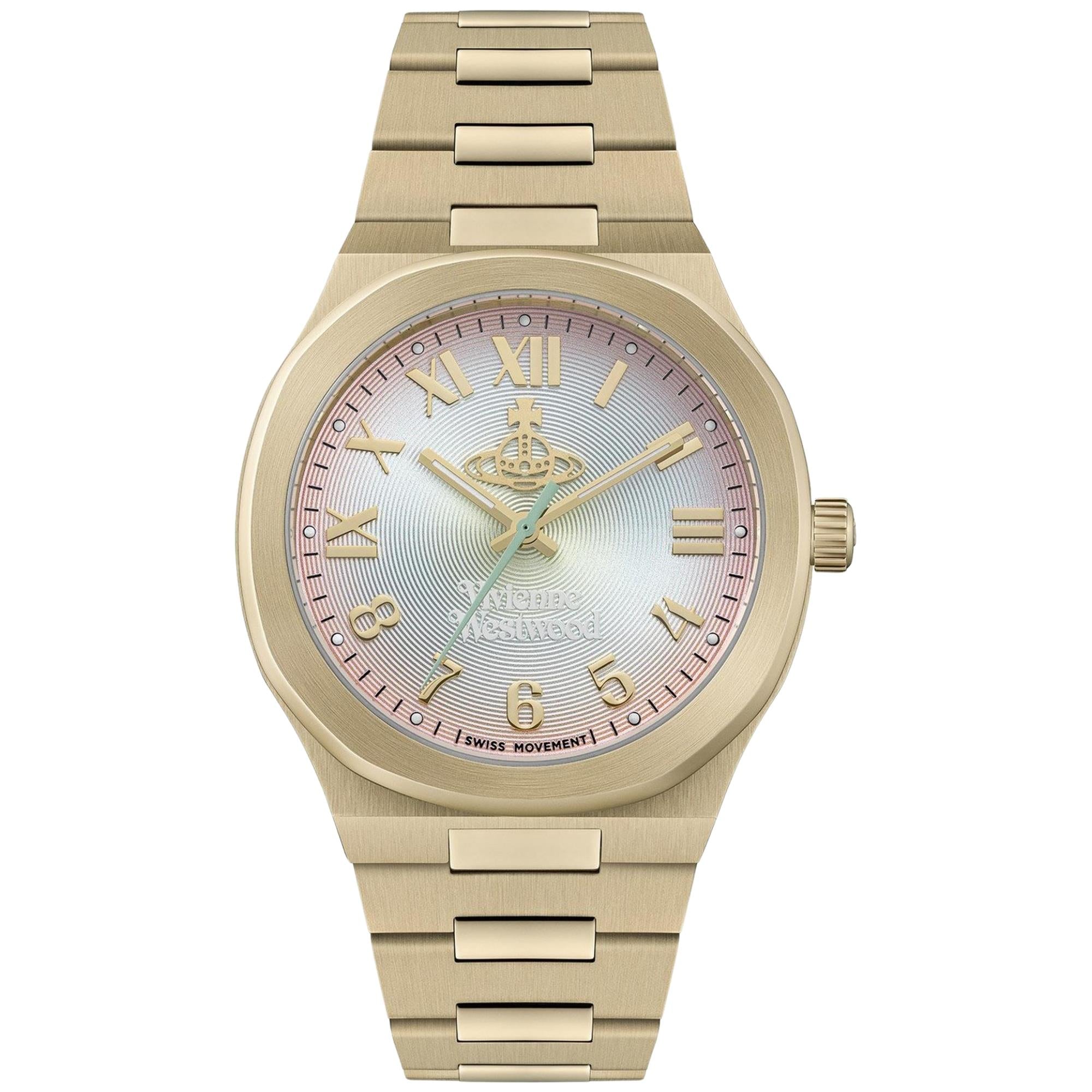 Vivienne Westwood Merton Quartz Silver Dial Steel Strap Women's Watch VV318MTGD
