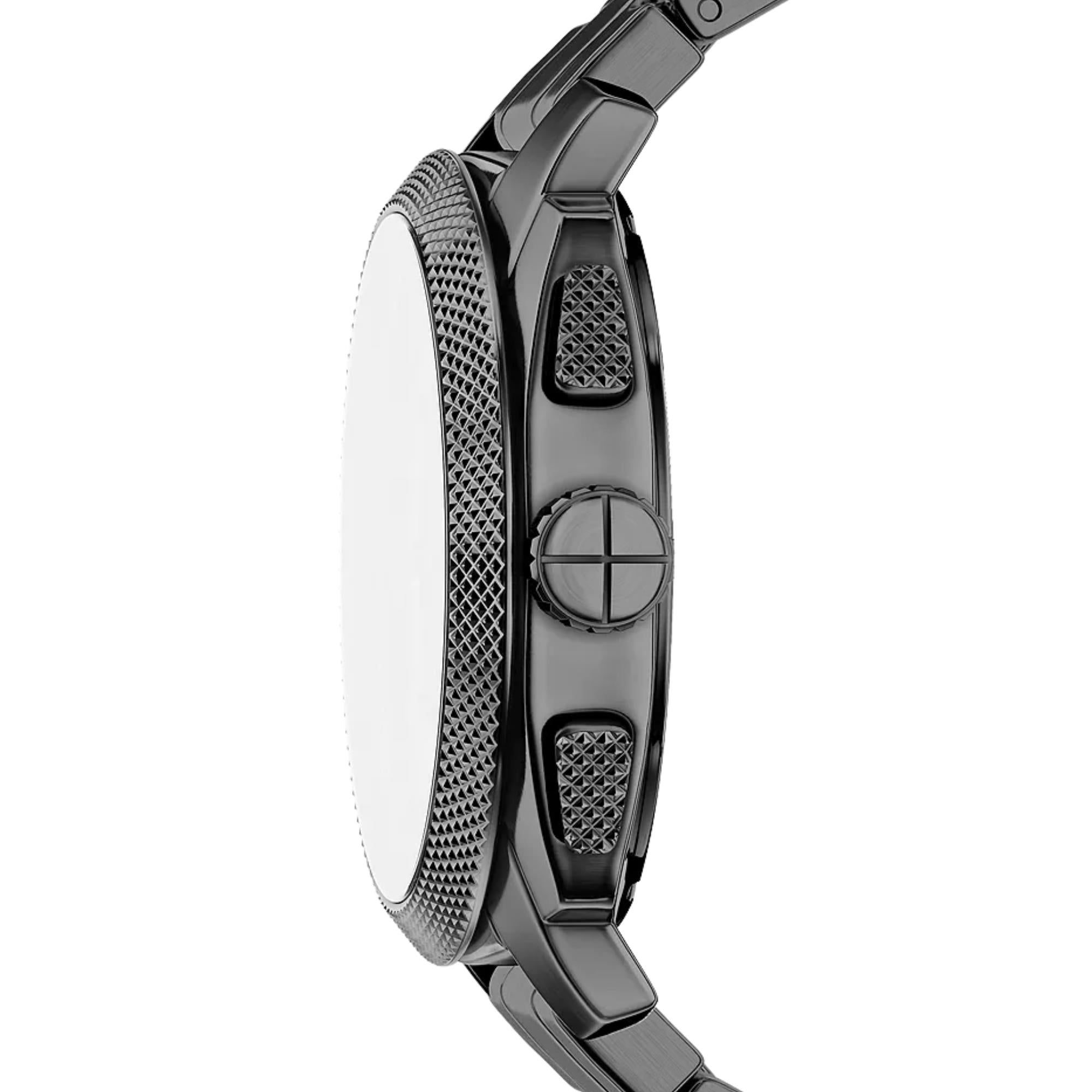 Fossil Machine 44mm Chronograph Grey Dial Steel Mens Quartz Watch FS6160