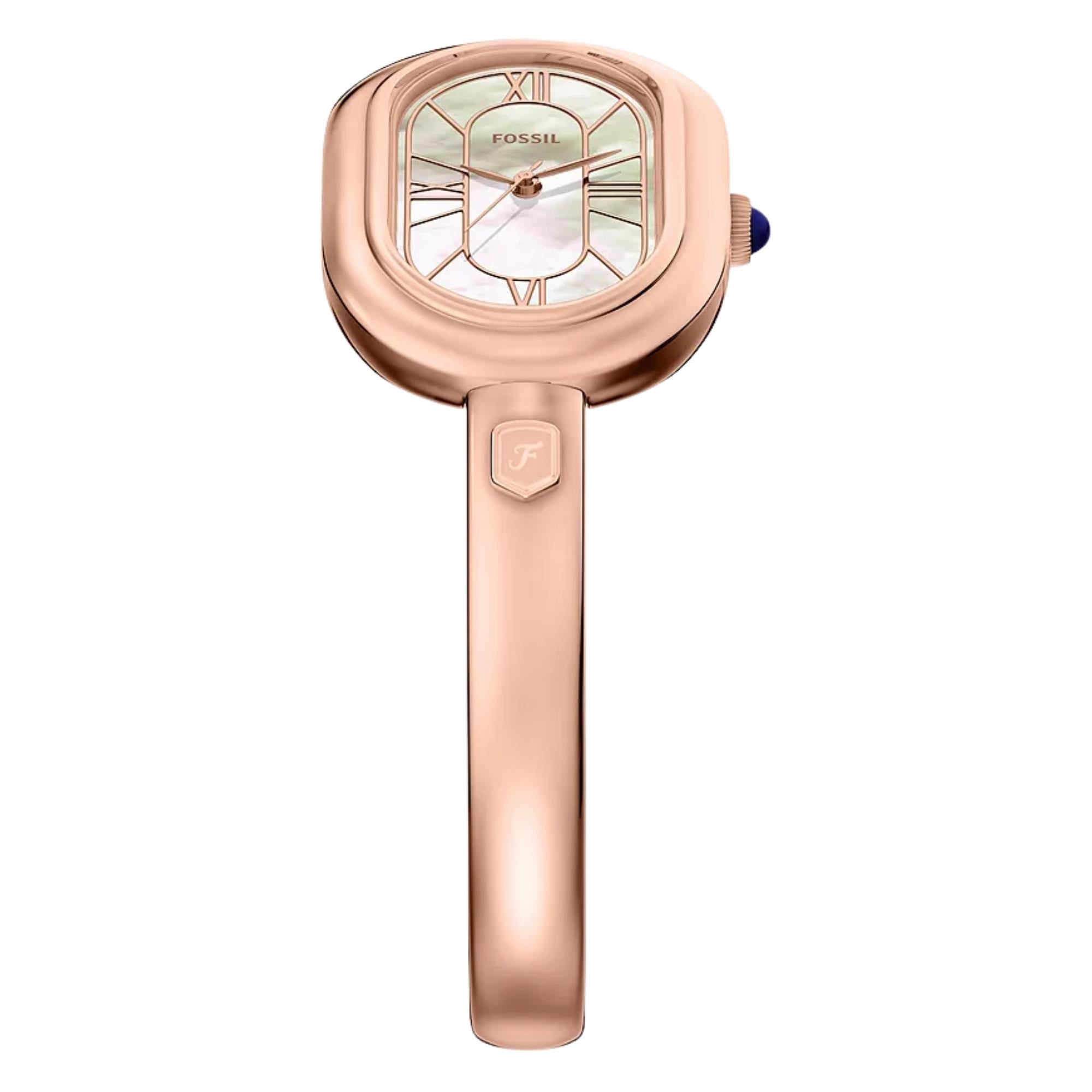 Fossil Sloan 24mm Mother of Pearl Dial Steel Ladies Quartz Watch ES5472