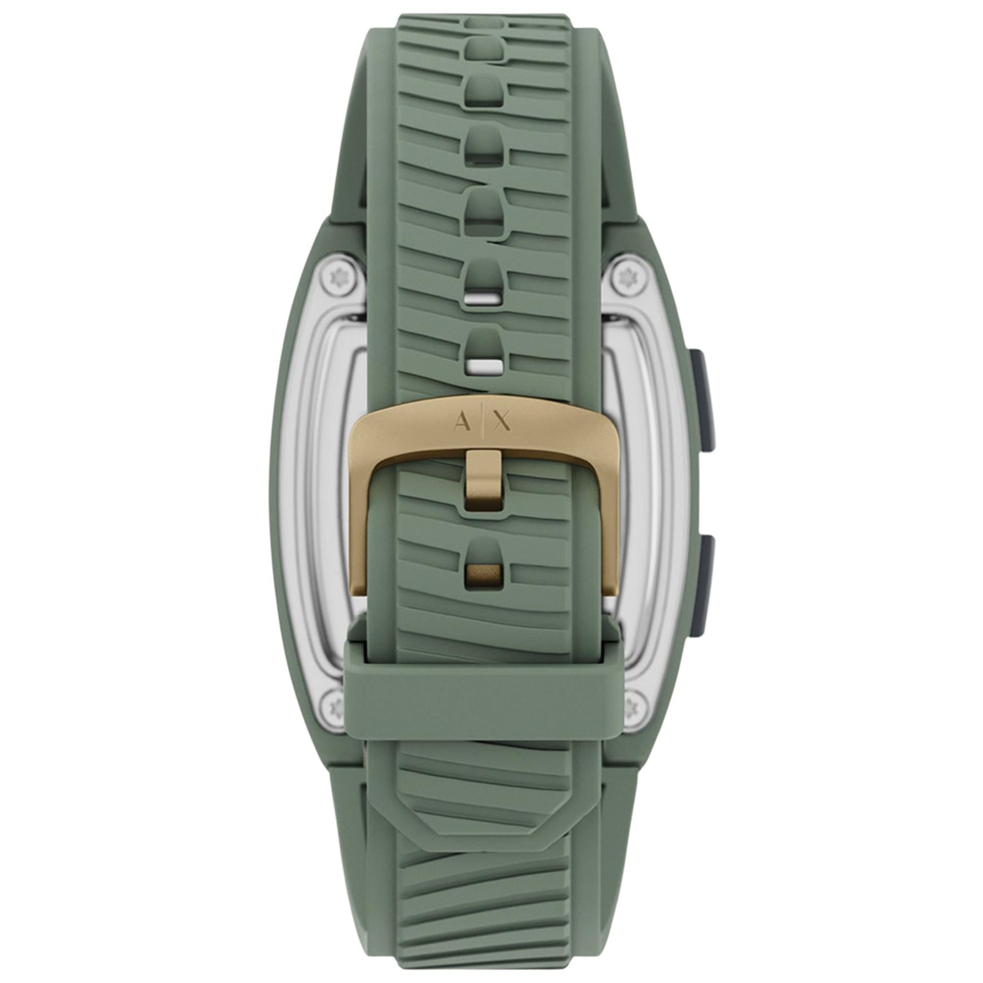 Armani Exchange Kelvin 42mm Digitale Silikon Herren Quarz Uhr AX2969