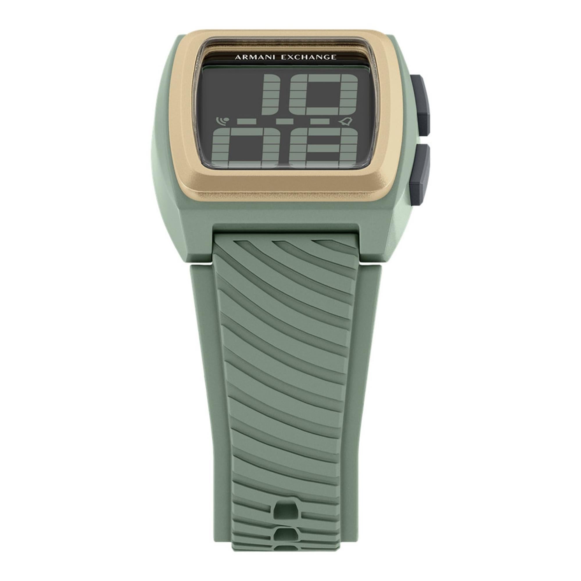 Armani Exchange Kelvin 42mm Digitale Silikon Herren Quarz Uhr AX2969