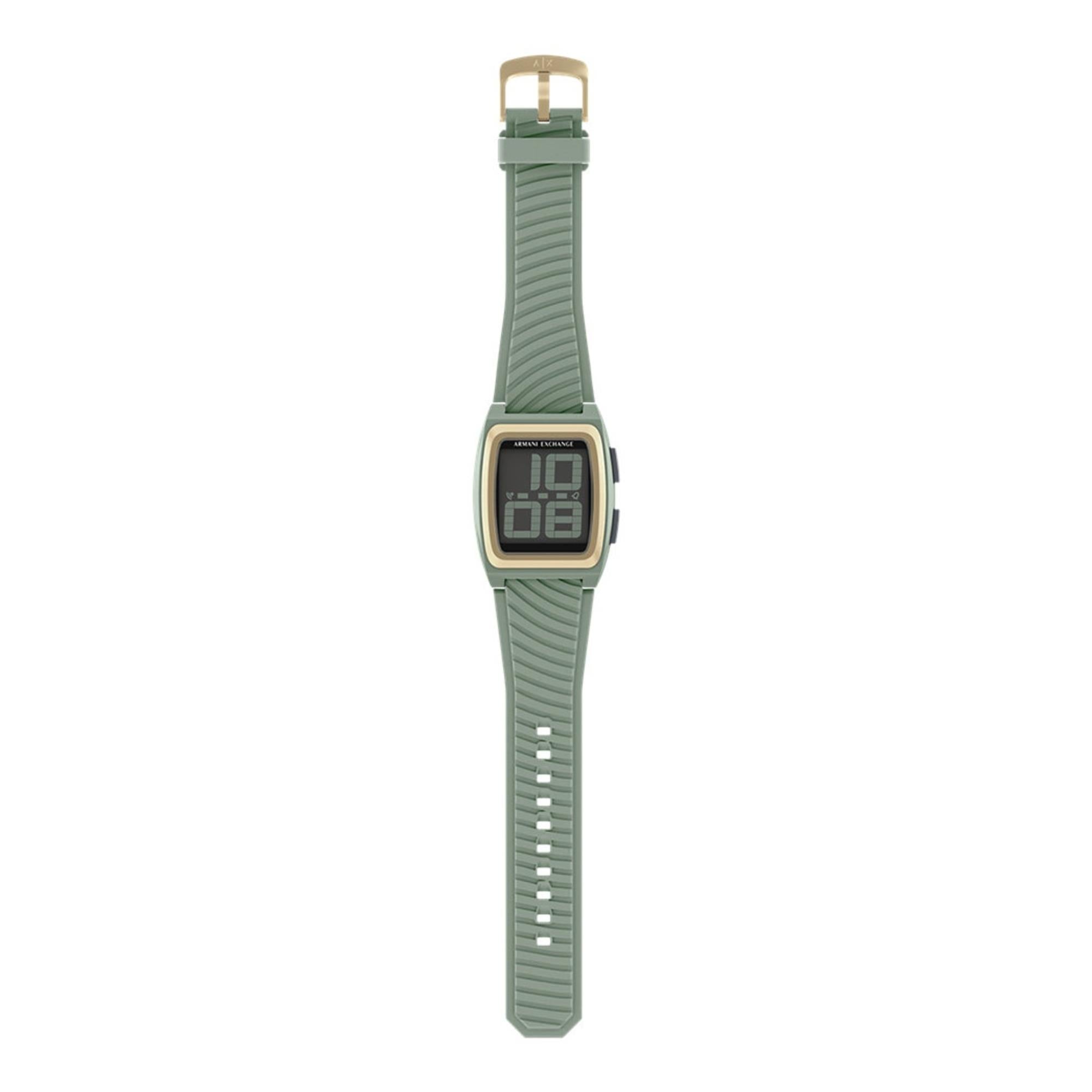 Armani Exchange Kelvin 42mm Digitale Silikon Herren Quarz Uhr AX2969