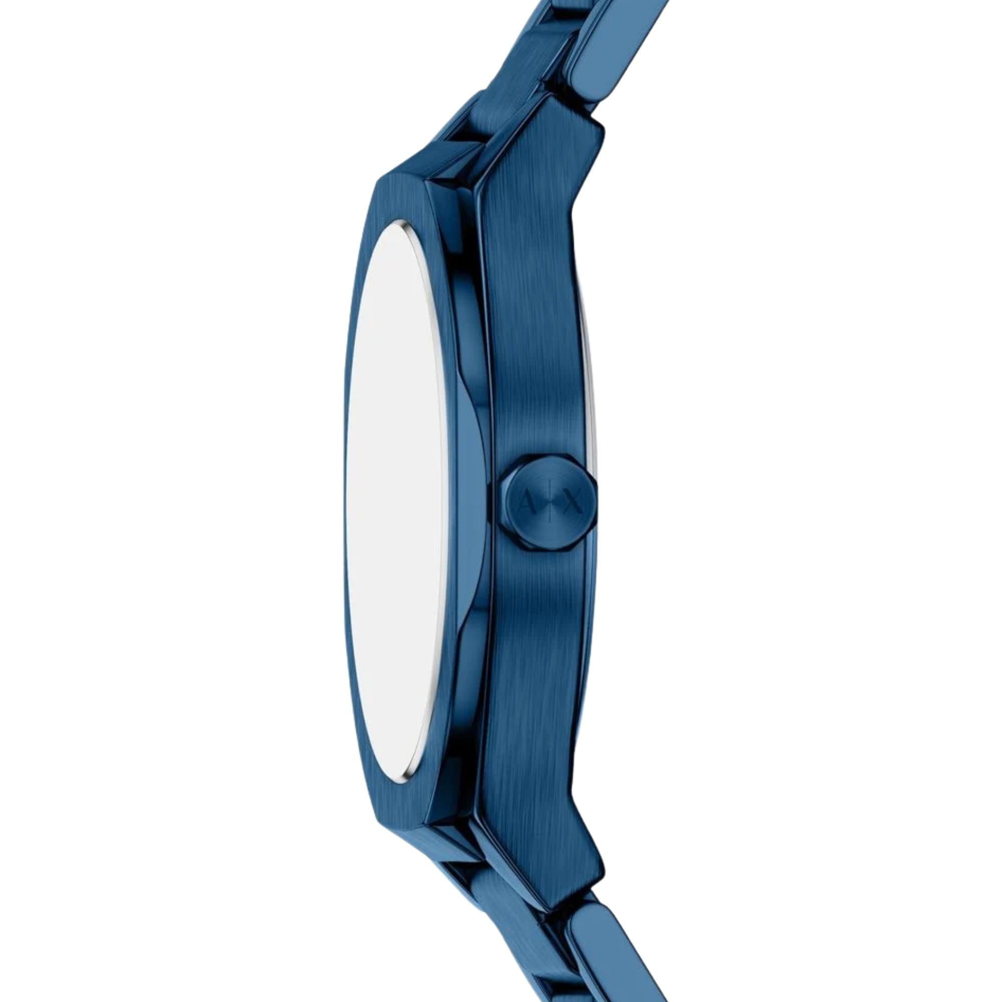 Armani Exchange Sync 36mm Blue Dial Steel Ladies Quartz Watch AX6032