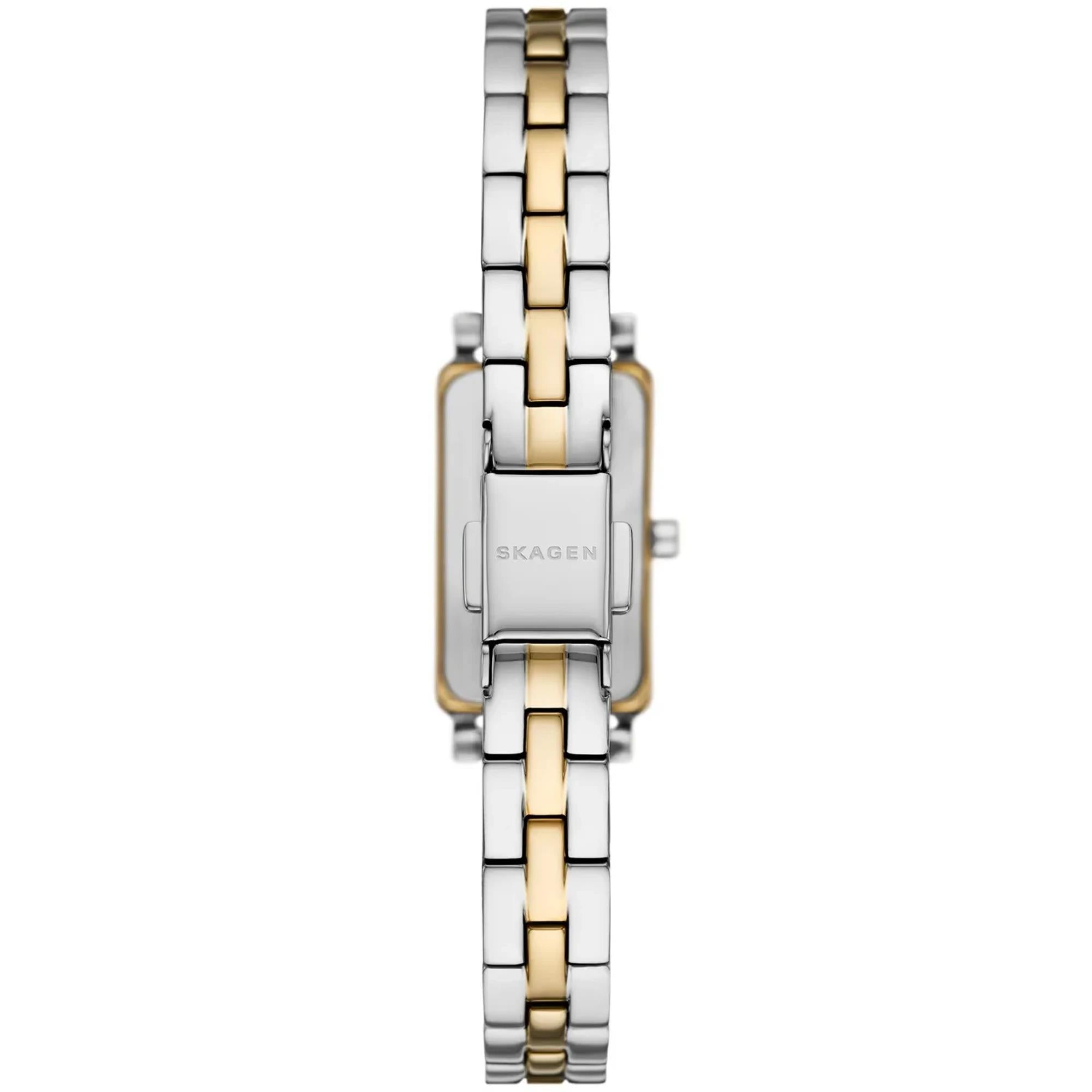 Skagen Hagen Quarz Weißes Zifferblatt Stahlarmband Damen Uhr SKW3155