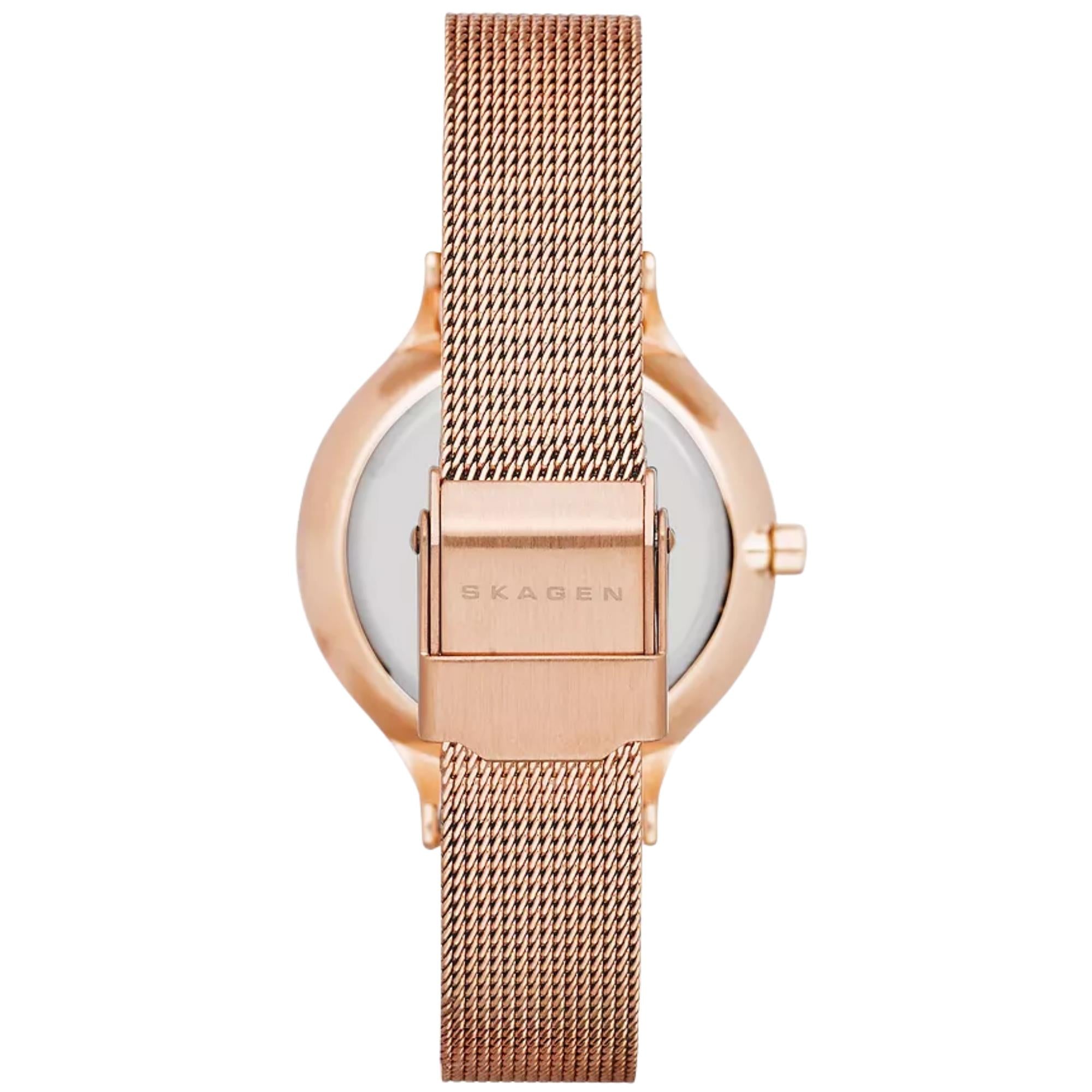 Skagen Anita Lille 30mm White Silver Dial Steel Ladies Quartz Watch SKW2151