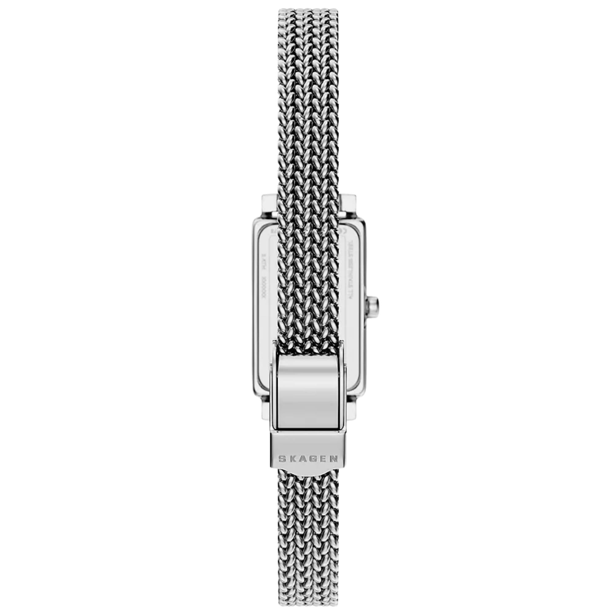 Skagen Hagen Micro 16mm Silber Zifferblatt Stahl Damen Quarz Uhr SKW3179