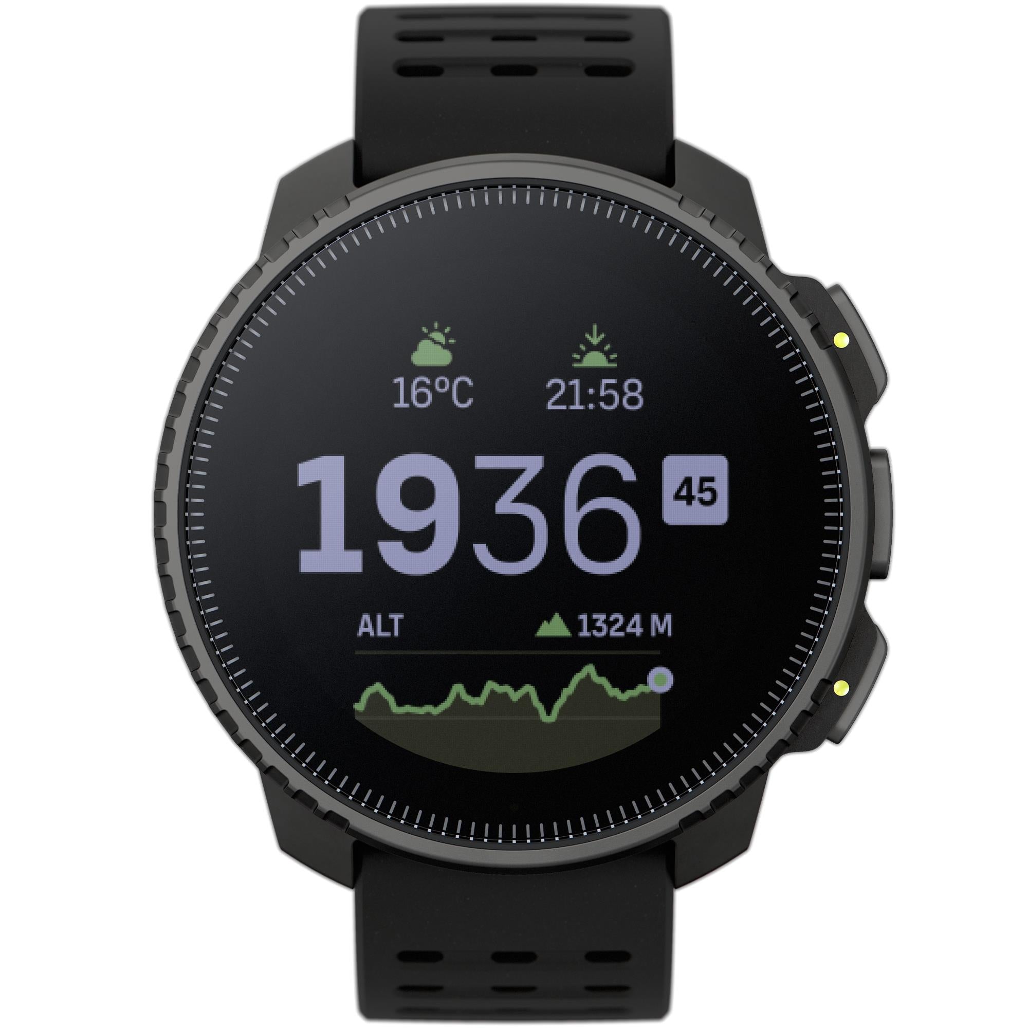 Suunto Vertical All Black Digital Silicone Strap Smart Watch SS050862000