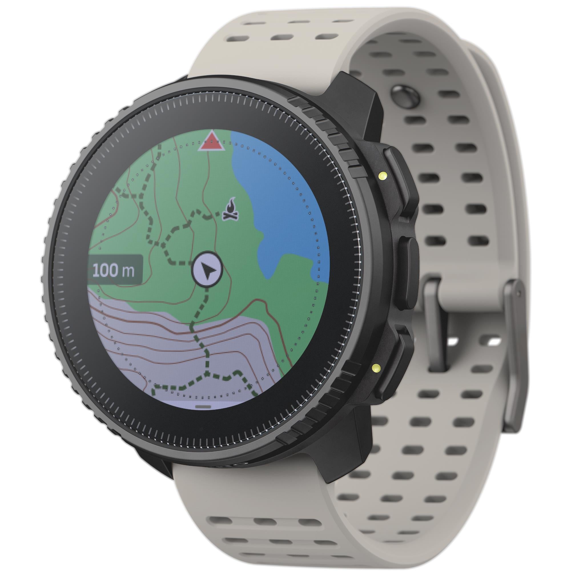 Suunto Vertical Black Sand Digital Silicone Smart Watch SS050863000