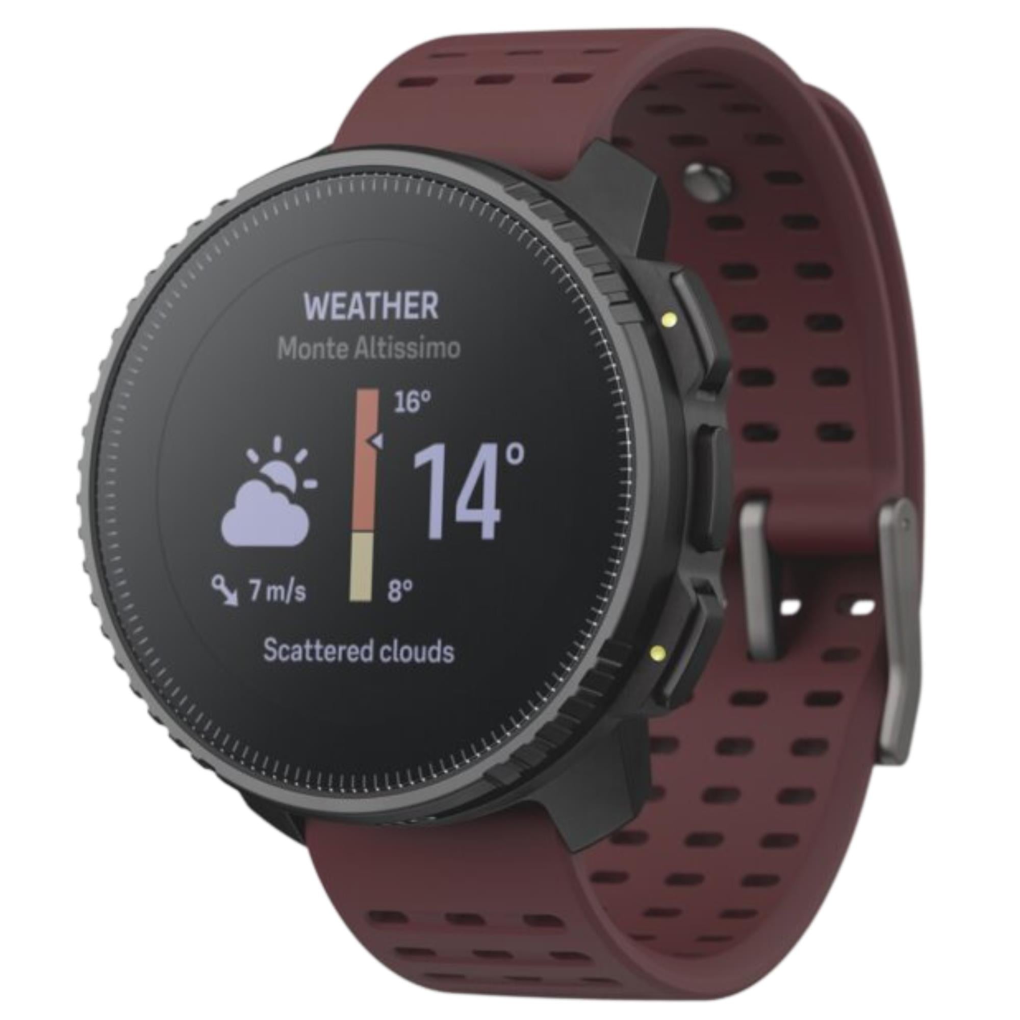 Suunto Vertical 49mm Schwarz Rubin Digital Silikon Smartwatch SS050865000