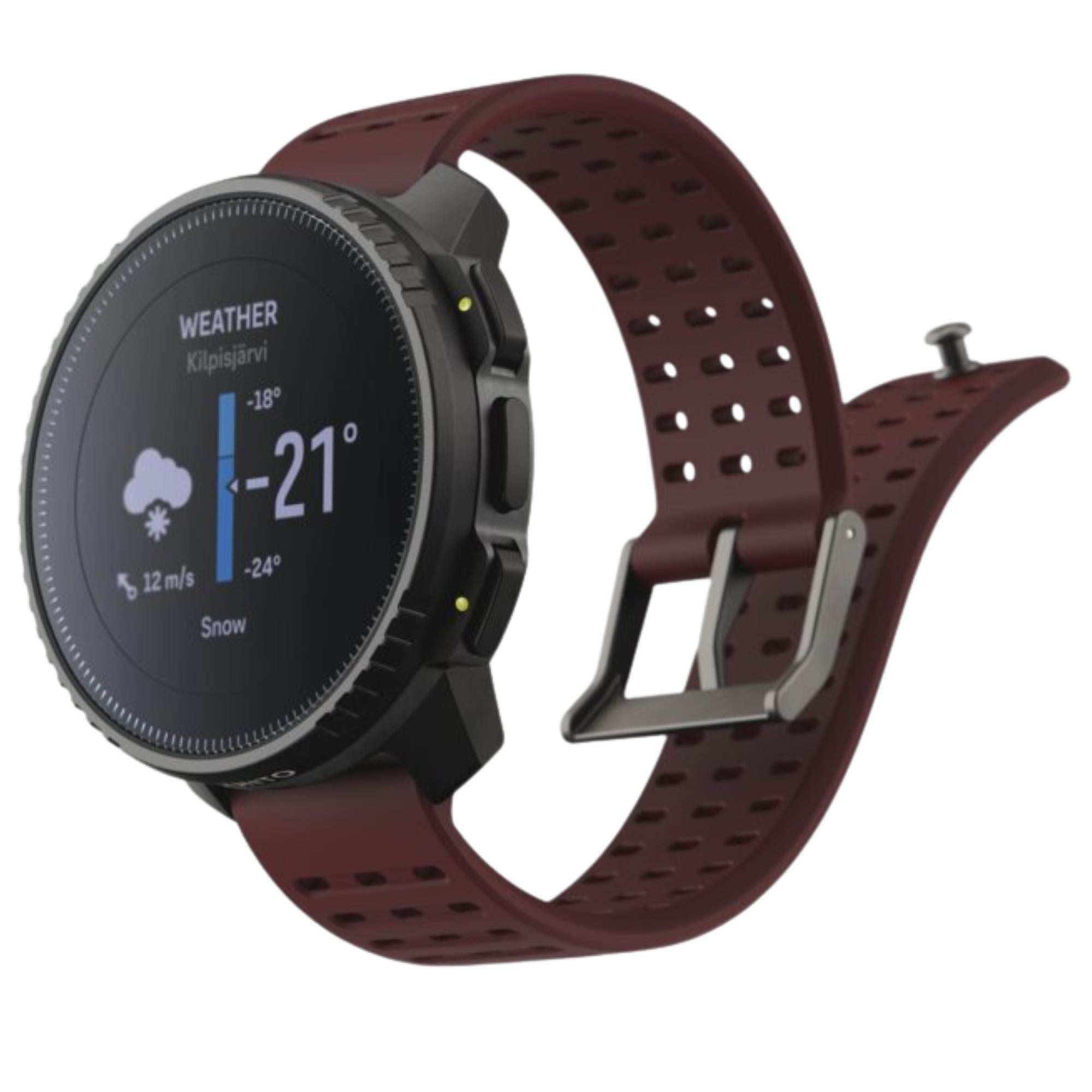 Suunto Vertical 49mm Schwarz Rubin Digital Silikon Smartwatch SS050865000