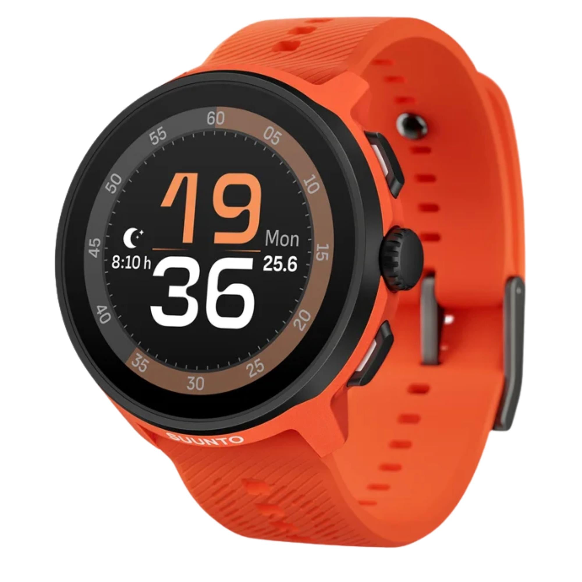 Suunto Run Coral Orange Digital Silicone Smart Watch SS051275000