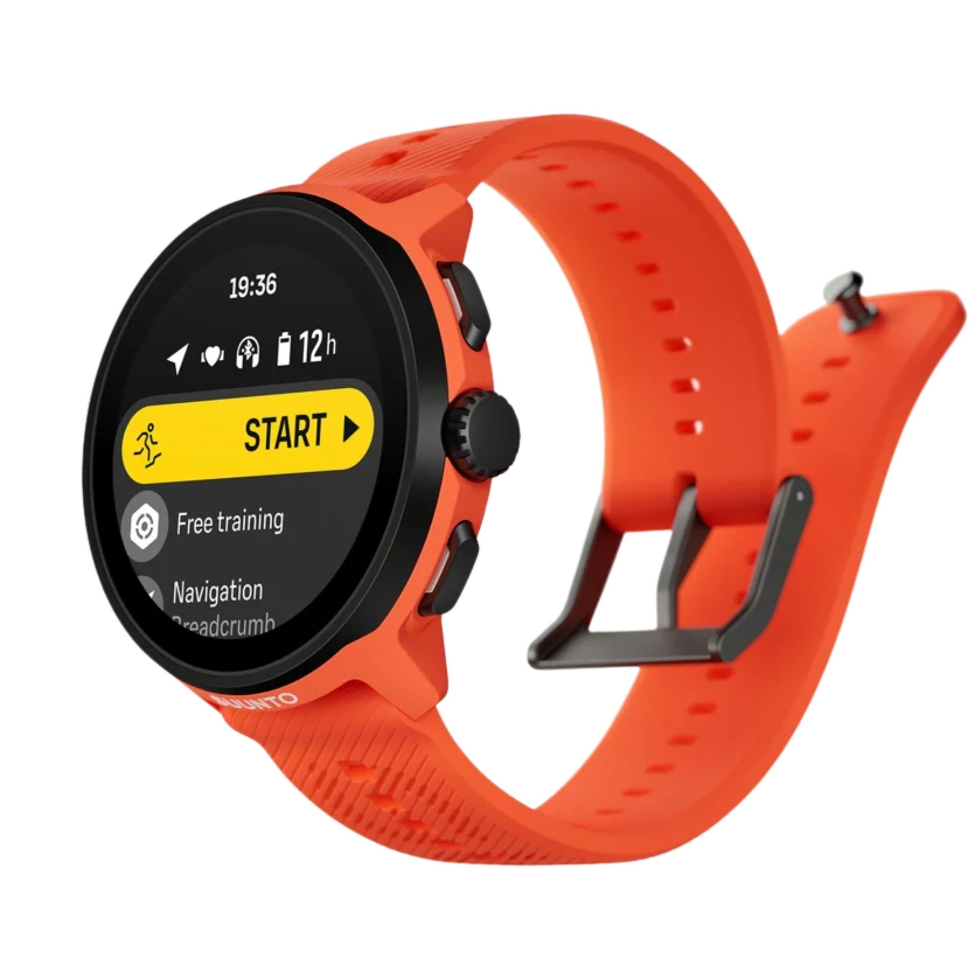 Suunto Run Coral Orange Digital Silicone Smart Watch SS051275000