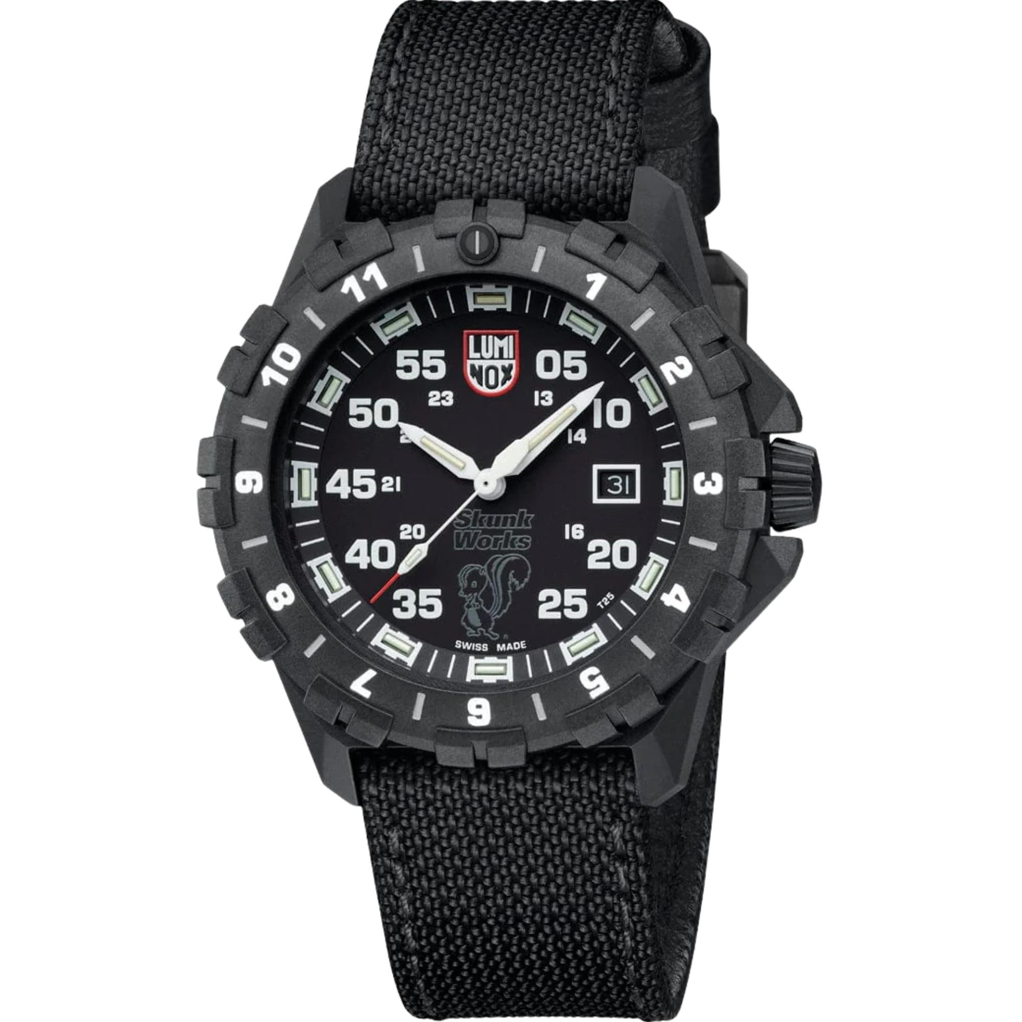 Luminox F-117 Nighthawk 44mm Schwarzes Zifferblatt Kevlar Herren Quarz Uhr XA.6442.H