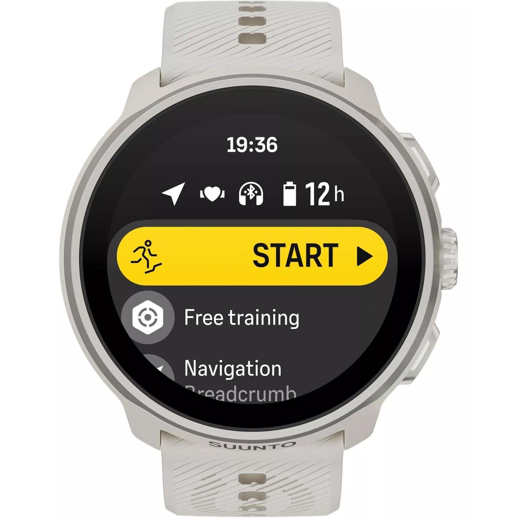 Suunto Run Frost Gray Digital Silicone Smart Watch SS051273000