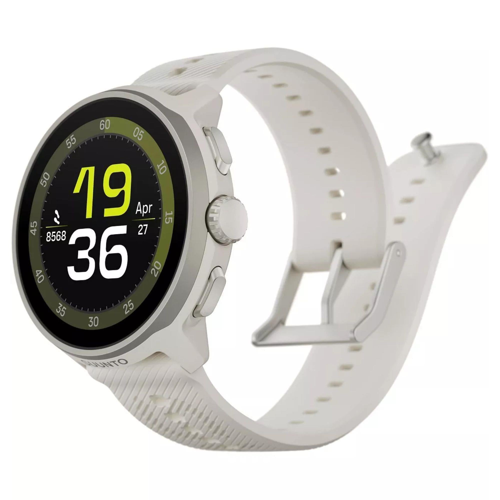 Suunto Run Frost Gray Digital Silicone Smart Watch SS051273000