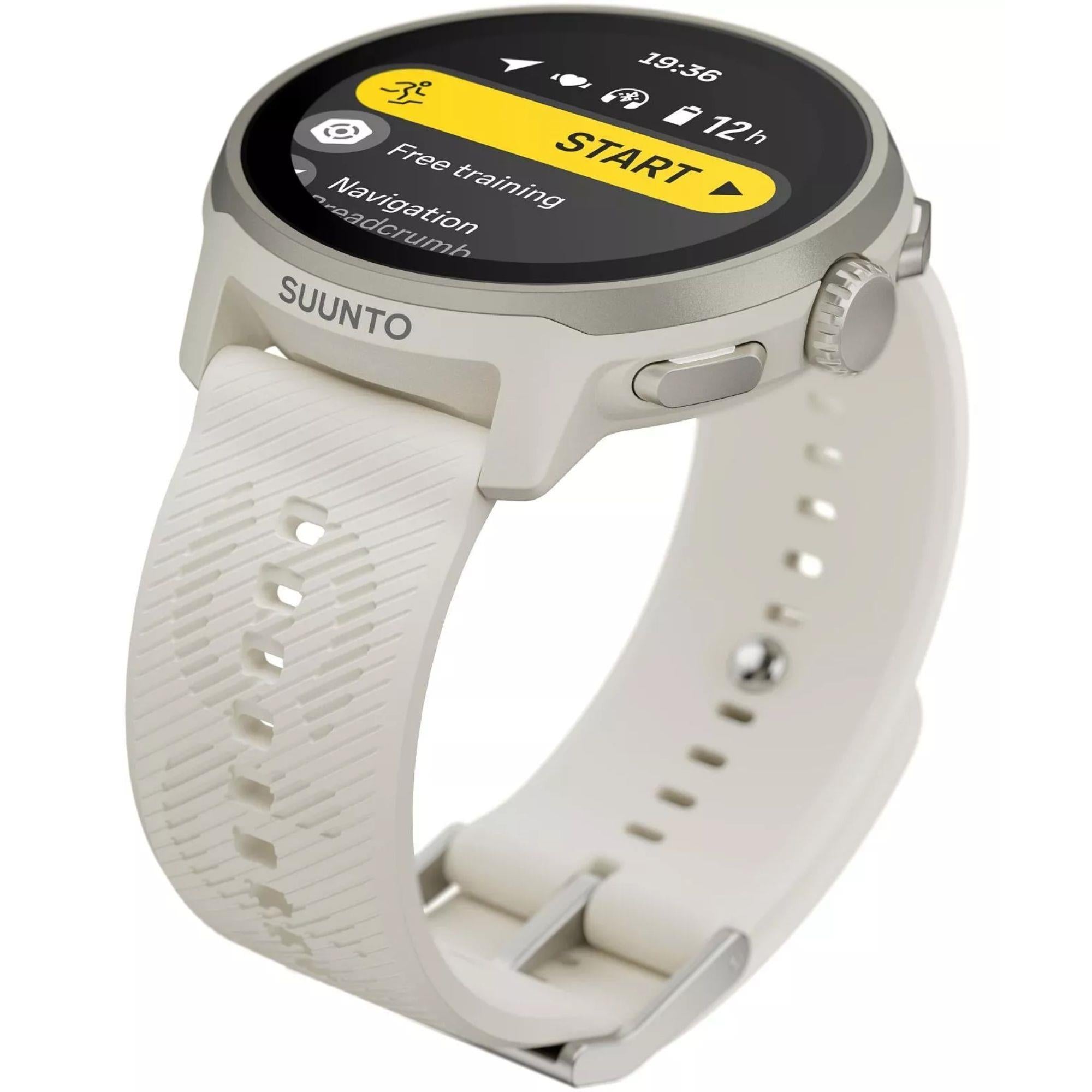 Suunto Run Frost Gray Digital Silicone Smart Watch SS051273000