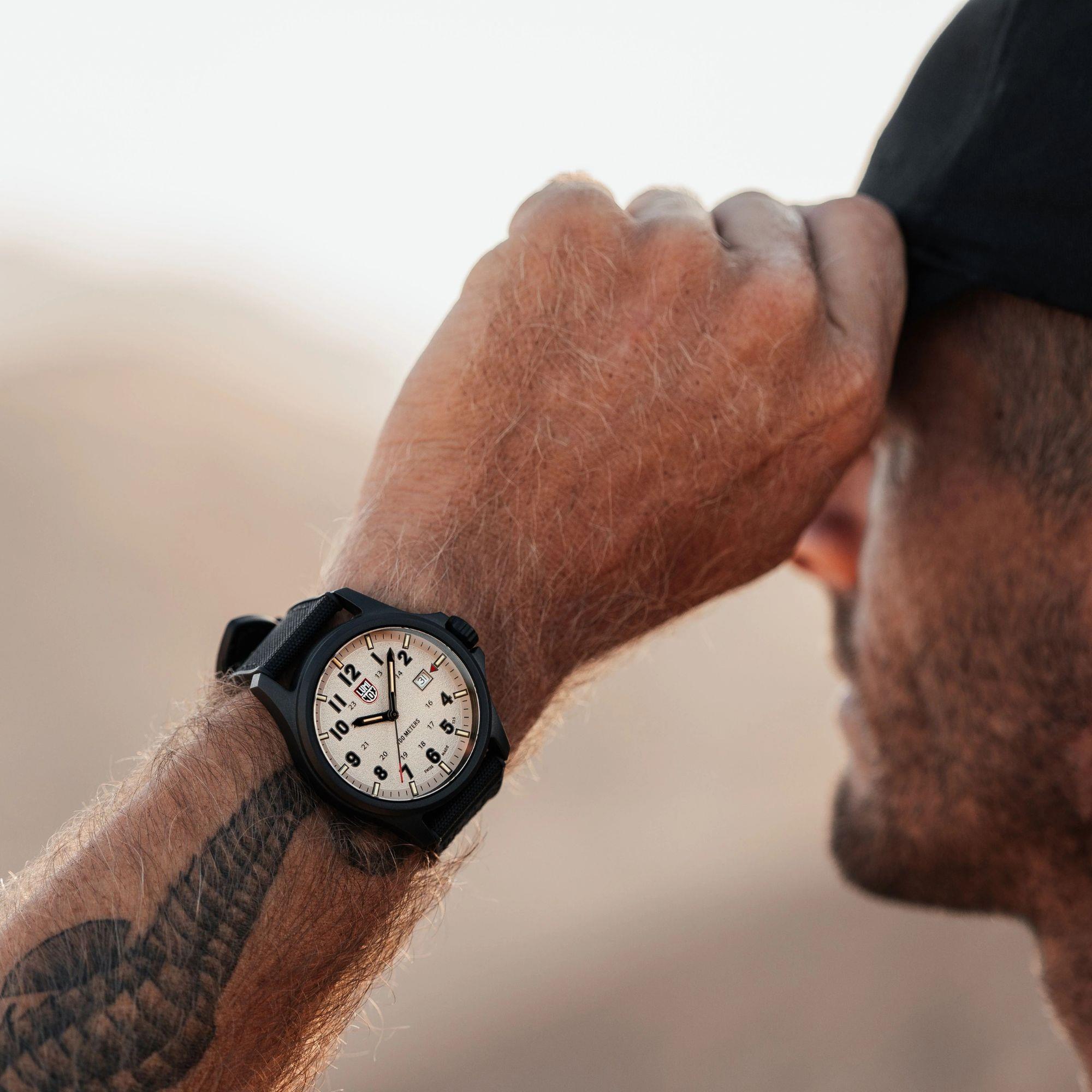 Luminox Atacama Field 43mm Grey Dial Rubber Mens Quartz Watch XL.1971.2