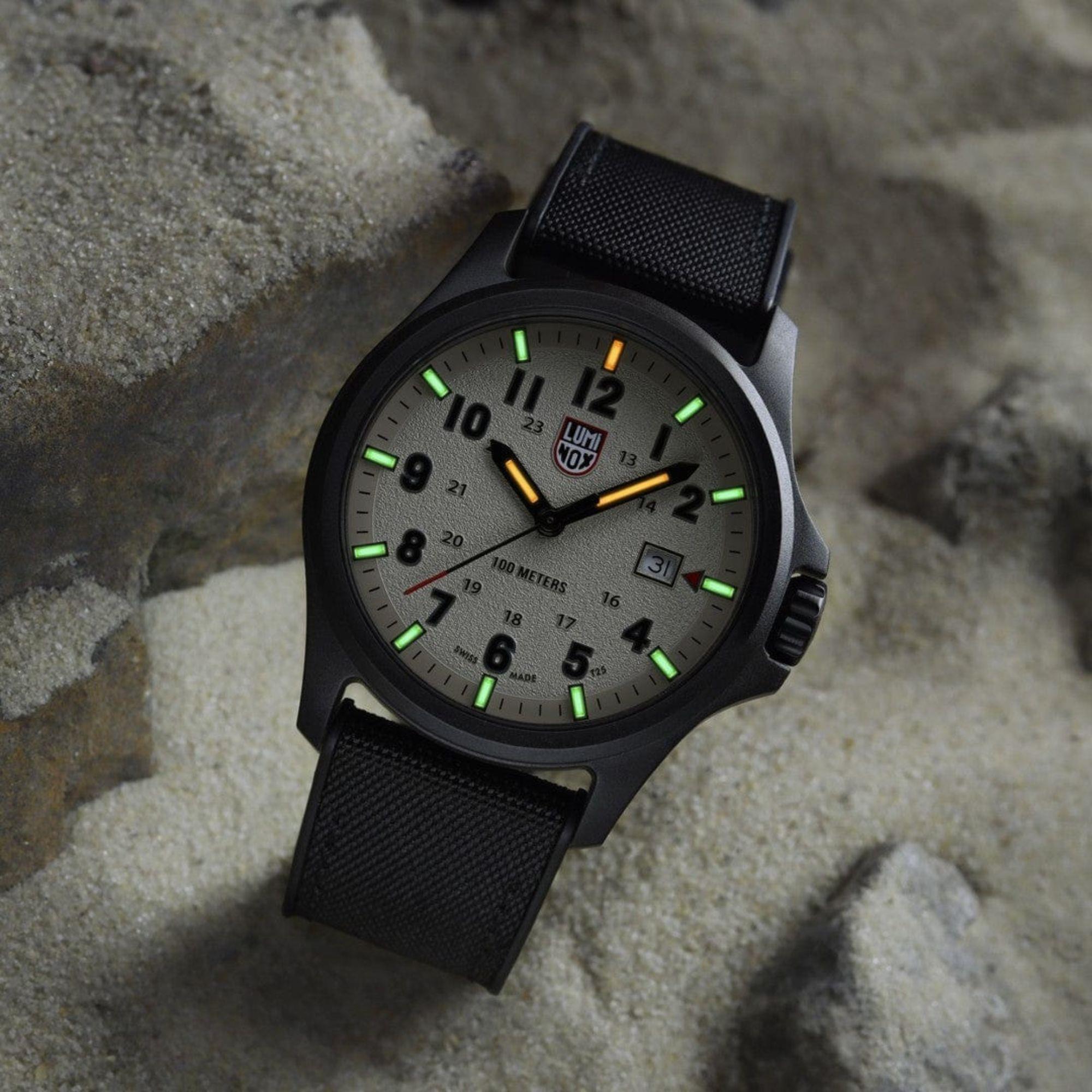 Luminox Atacama Field 43mm Grey Dial Rubber Mens Quartz Watch XL.1971.2