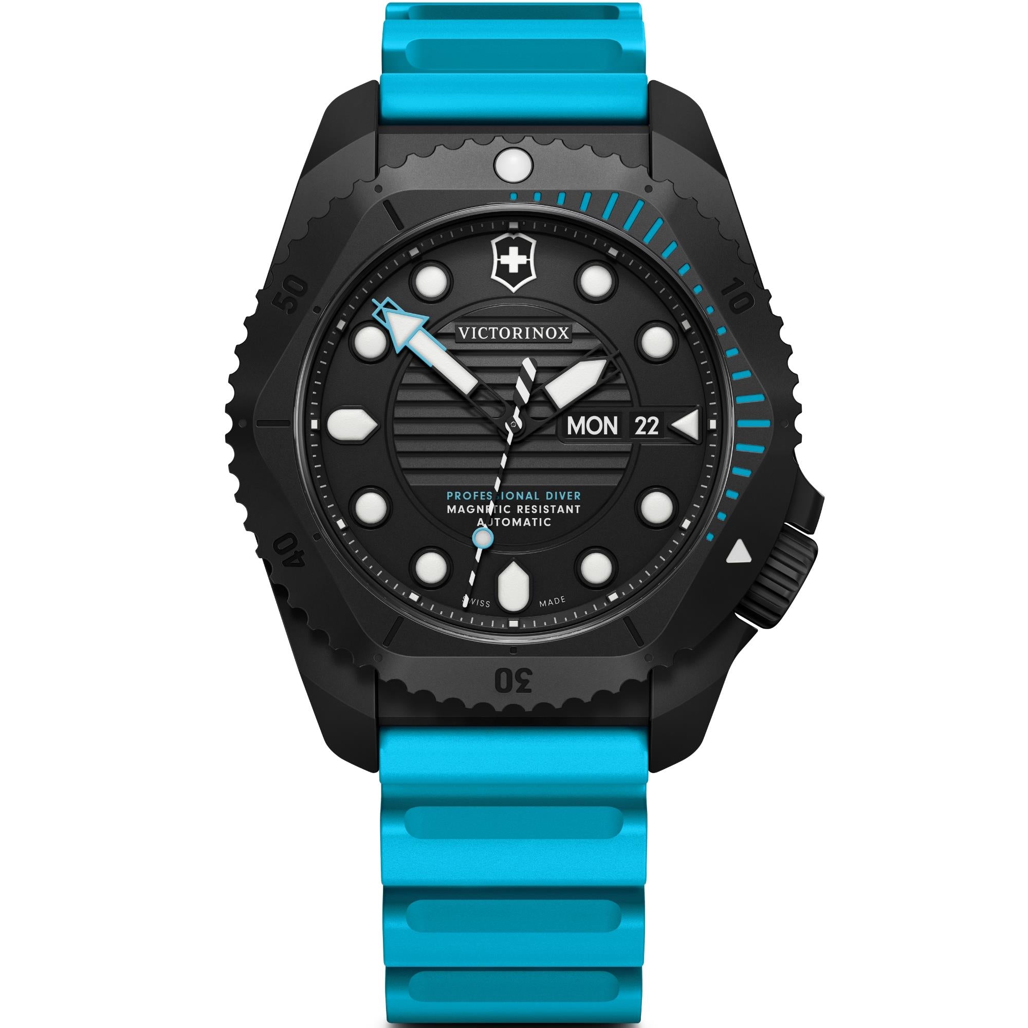 Victorinox Dive Pro black matt dial automatic watch 242071 front view