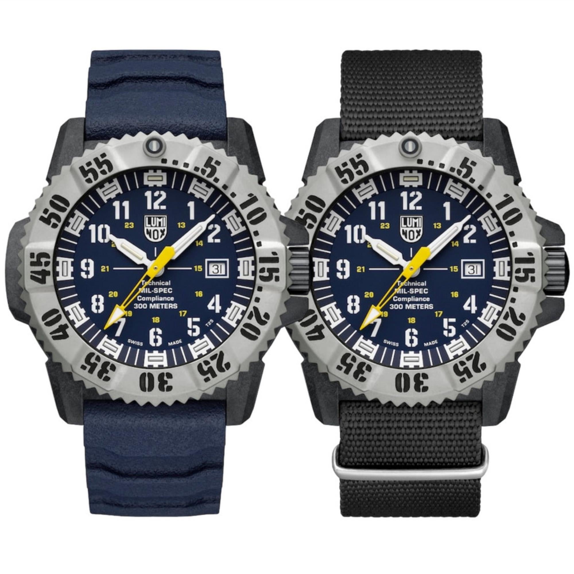 Luminox MIL-SPEC 46mm Blue Dial Rubber Mens Quartz Watch XL.3355.SET