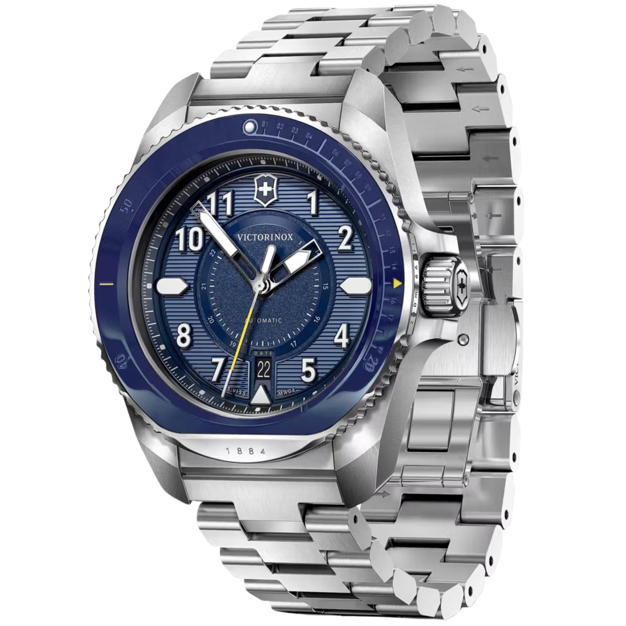 Victorinox Journey 1884 242010 ceramic bezel inlay detail