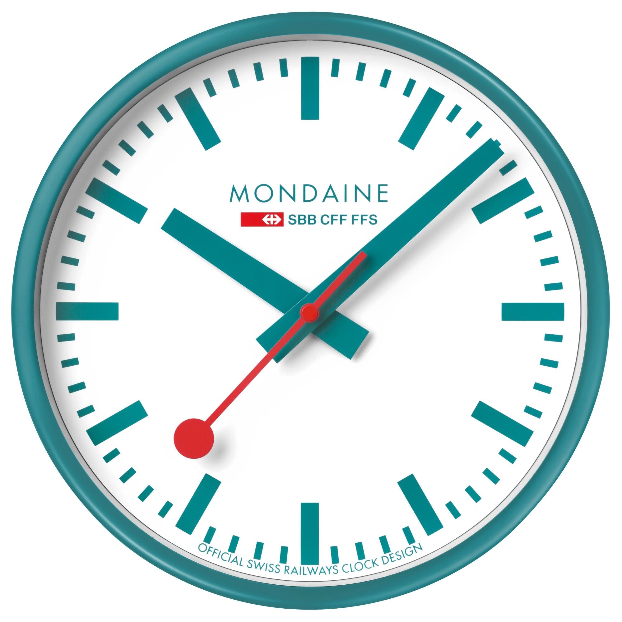 Mondaine 250 mm Quarzwanduhr mit weißem Zifferblatt Limited Edition A990.CLOCK.10SBD