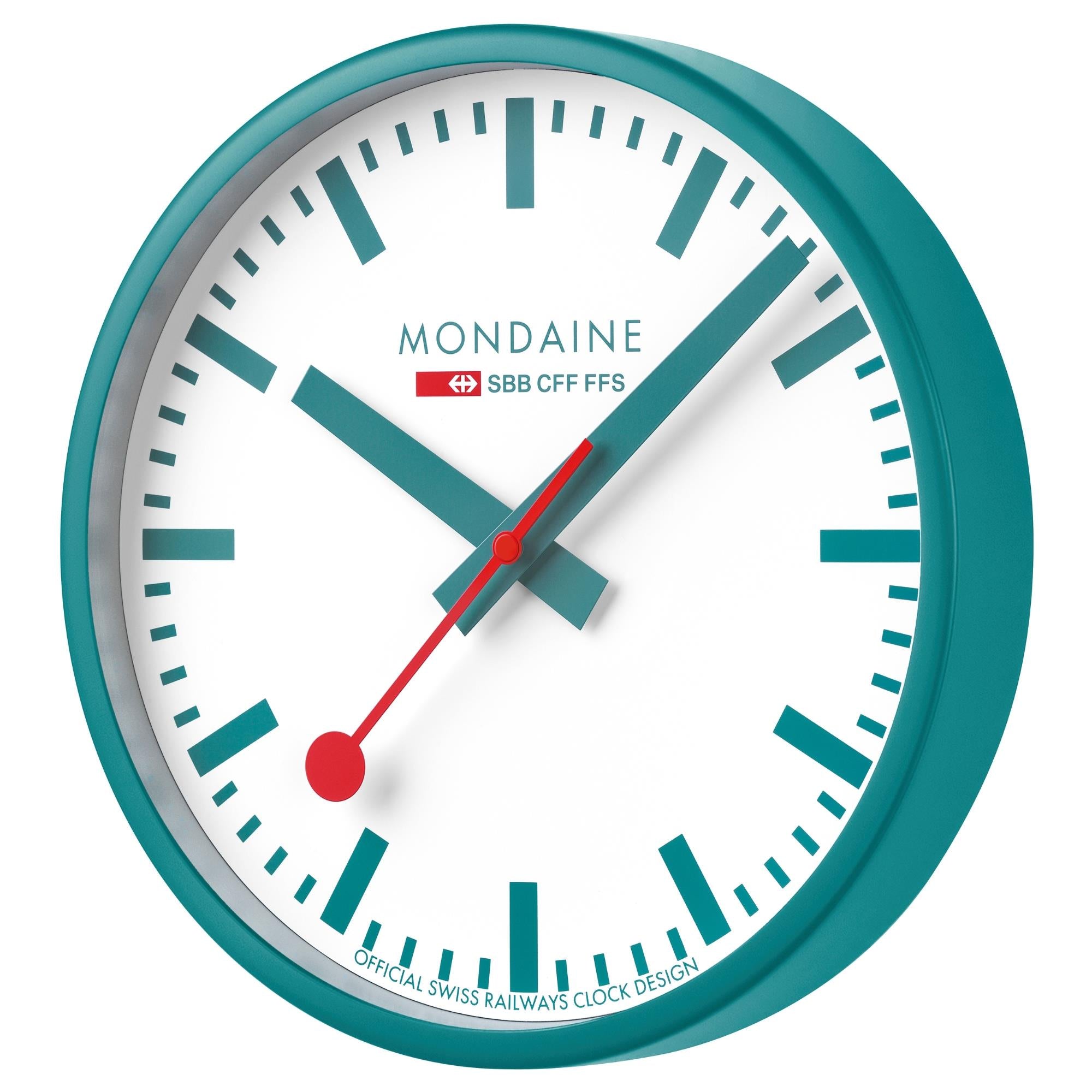 Mondaine 250 mm Quarzwanduhr mit weißem Zifferblatt Limited Edition A990.CLOCK.10SBD
