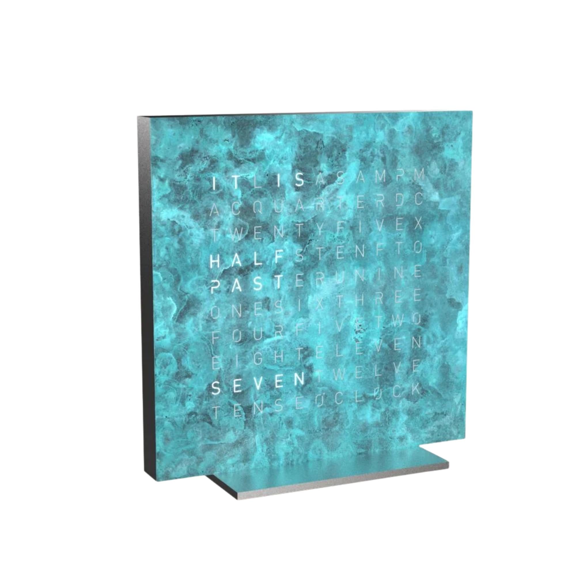 QLOCKTWO Earth 13.5 Creators Edition Vintage Kupfer Englische Tischuhr T4SENVICO-UK